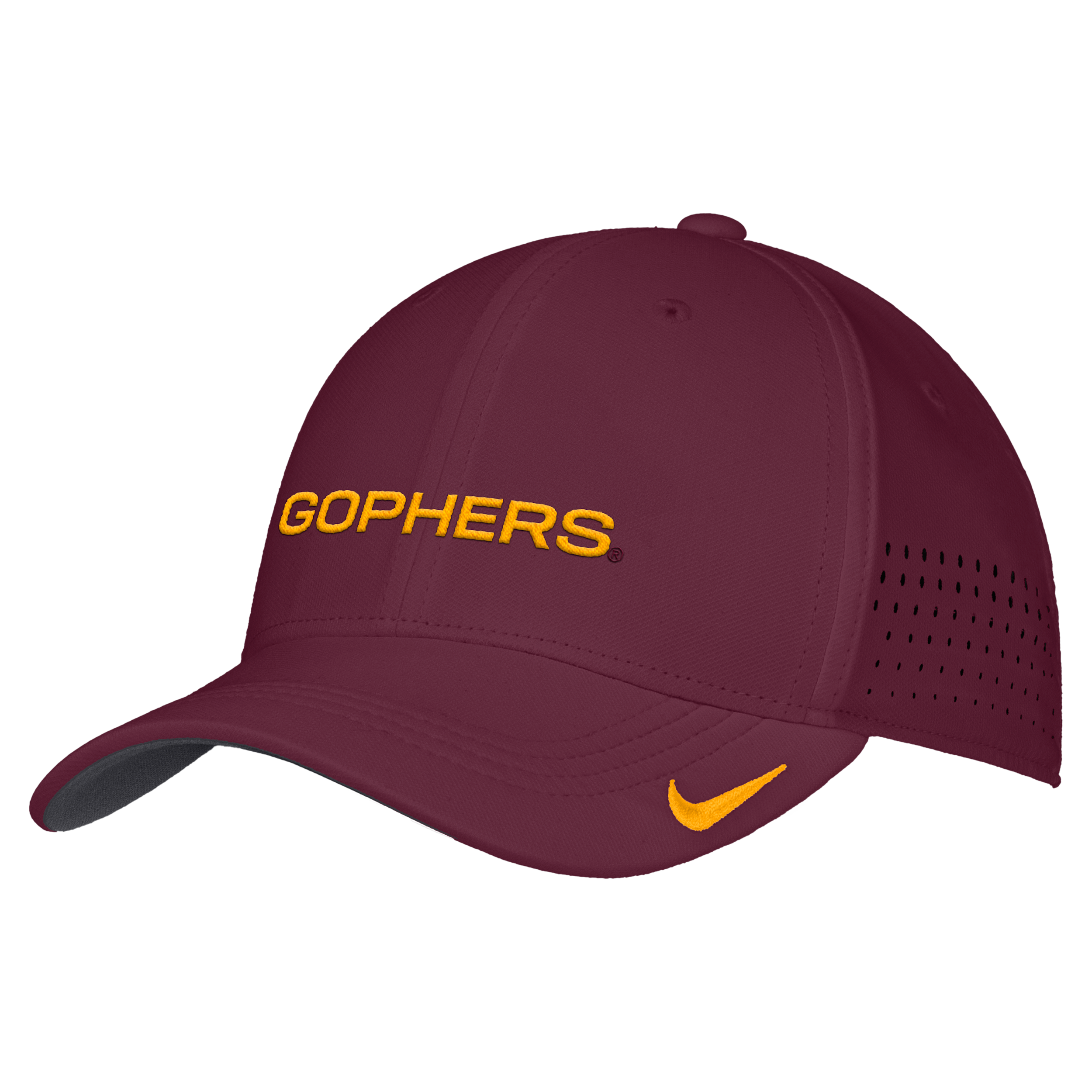 Nike Men's Maroon Minnesota Golden Gophers 2026 On-Field AeroBill SwooshFlex Dri-fit Hat - Maroon
