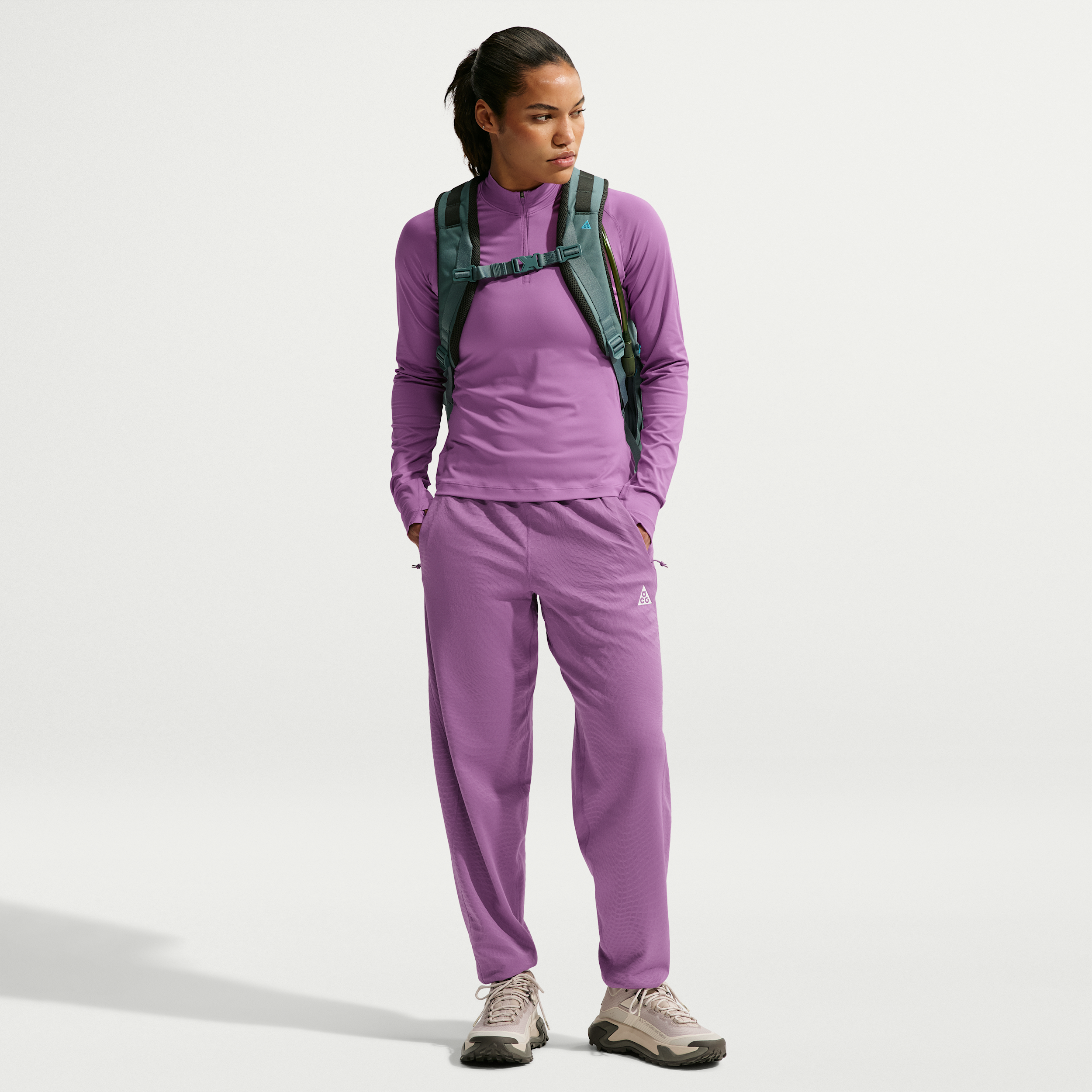 Women's Nike ACG "Wolf Grid" Therma-FIT Hiking Pants in Purple | IO4476-544