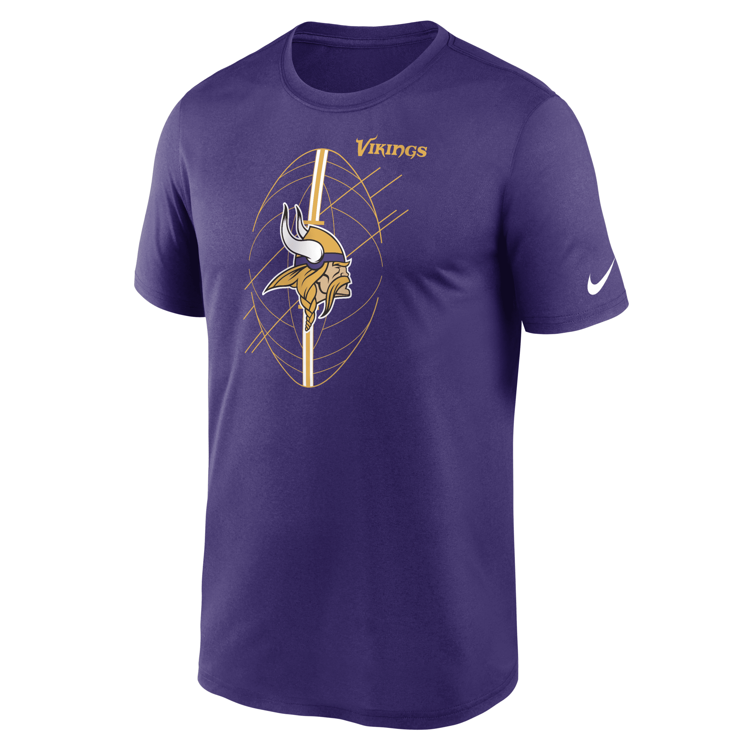 Shop Nike Men's Dri-fit Icon Legend (nfl Minnesota Vikings) T-shirt In Purple