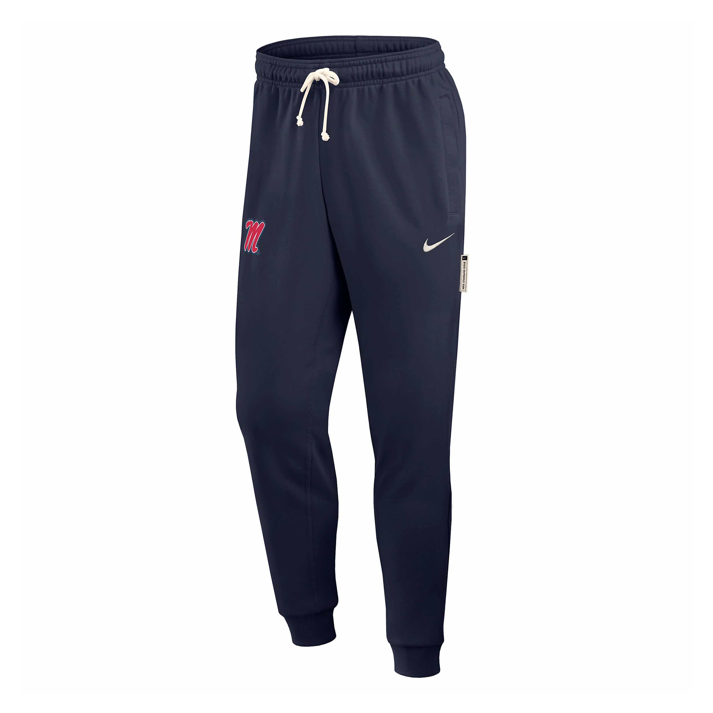 Nike Ole Miss Rebels  Men's 2025 Sideline Standard Issue Dri-fit Taper Sweatpants In Blue