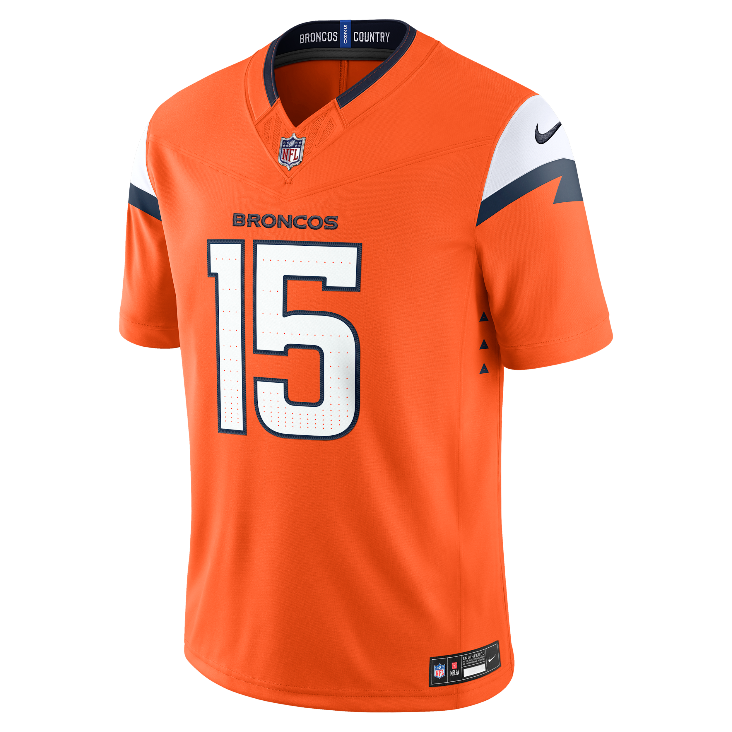 Nike Men's Nik Bonitto Orange Denver Broncos Team Vapor F.u.s.e. Stitched Limited Jersey - Orange