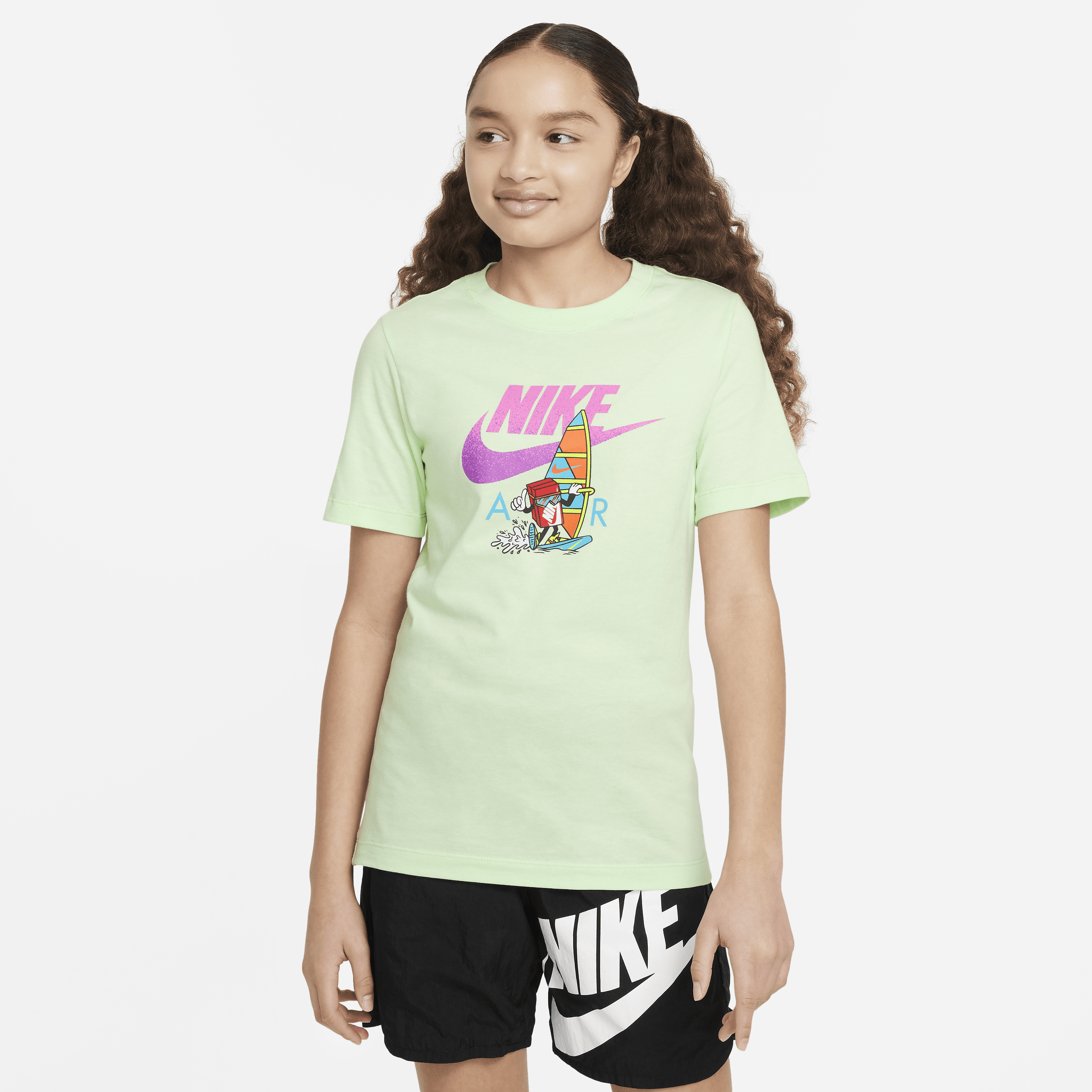 Shop Nike Sportswear Big Kids' T-shirt In Green