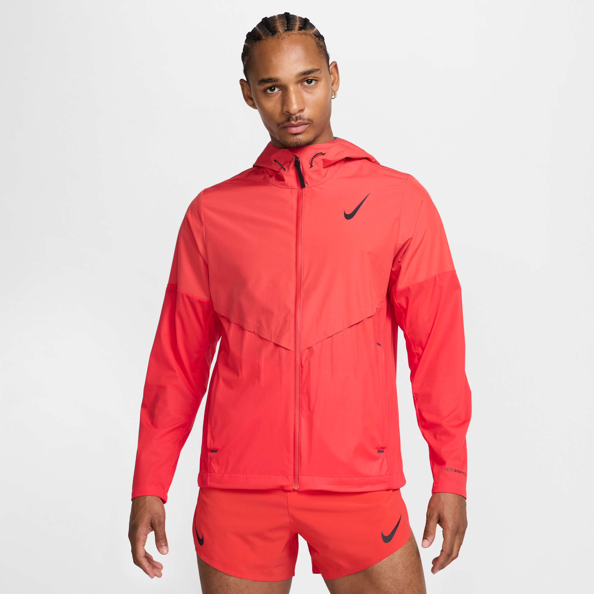 Nike Men's Aeroswift Storm-fit Aerogami Running Jacket In Red
