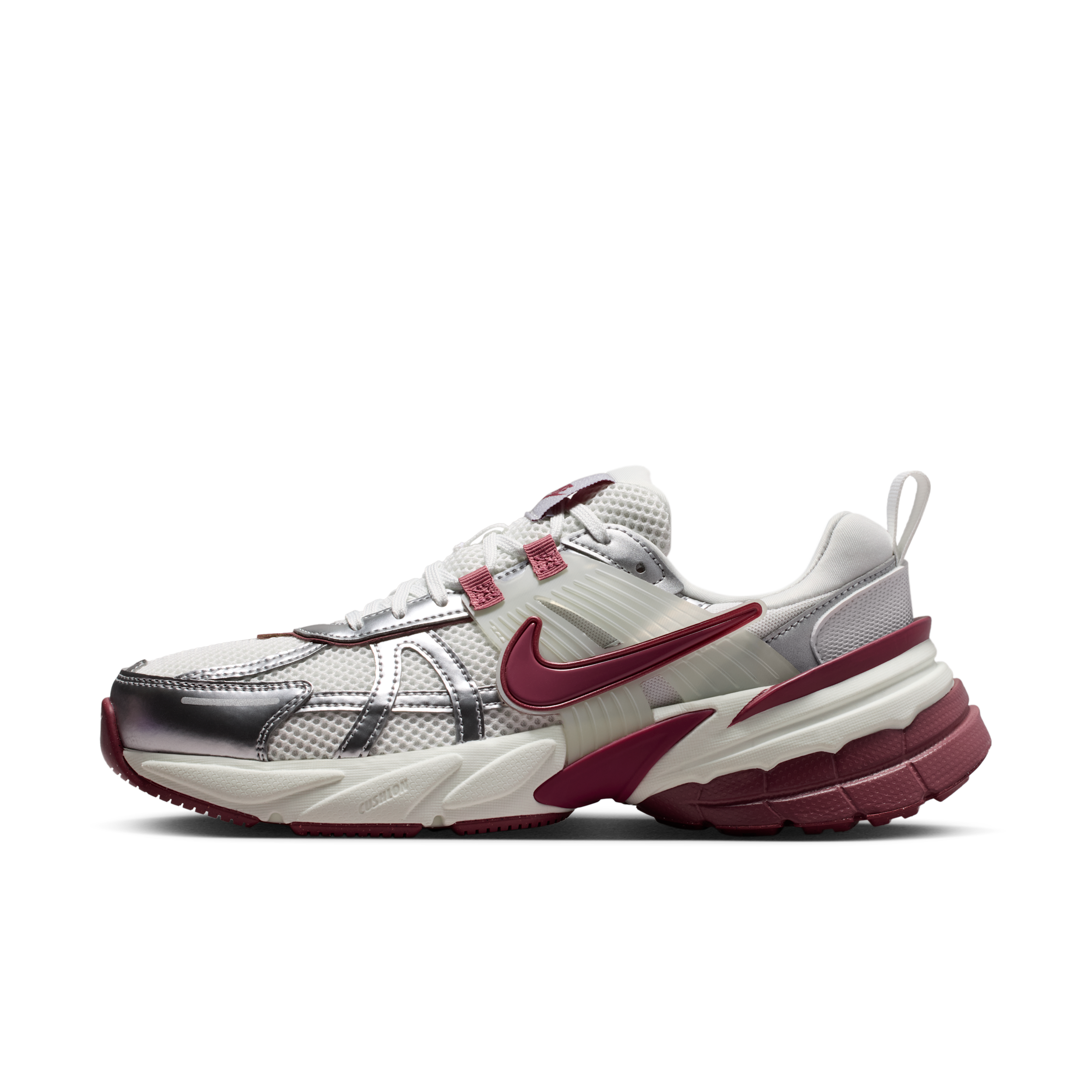 Nike Women's V2K Run Shoes with Reflective Accents in White | FD0736-118
