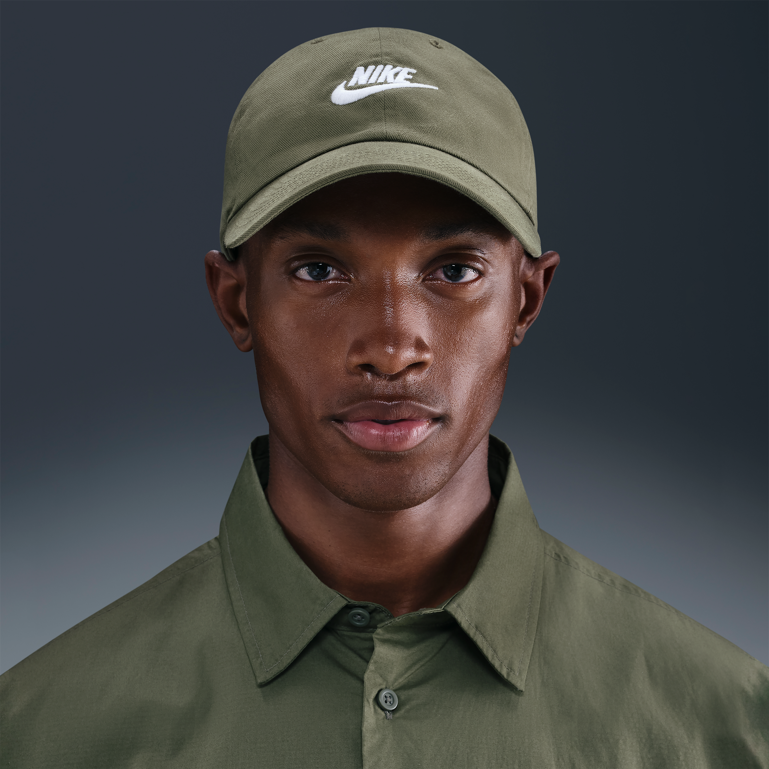 Nike Unisex Club Unstructured Futura Wash Cap In Green