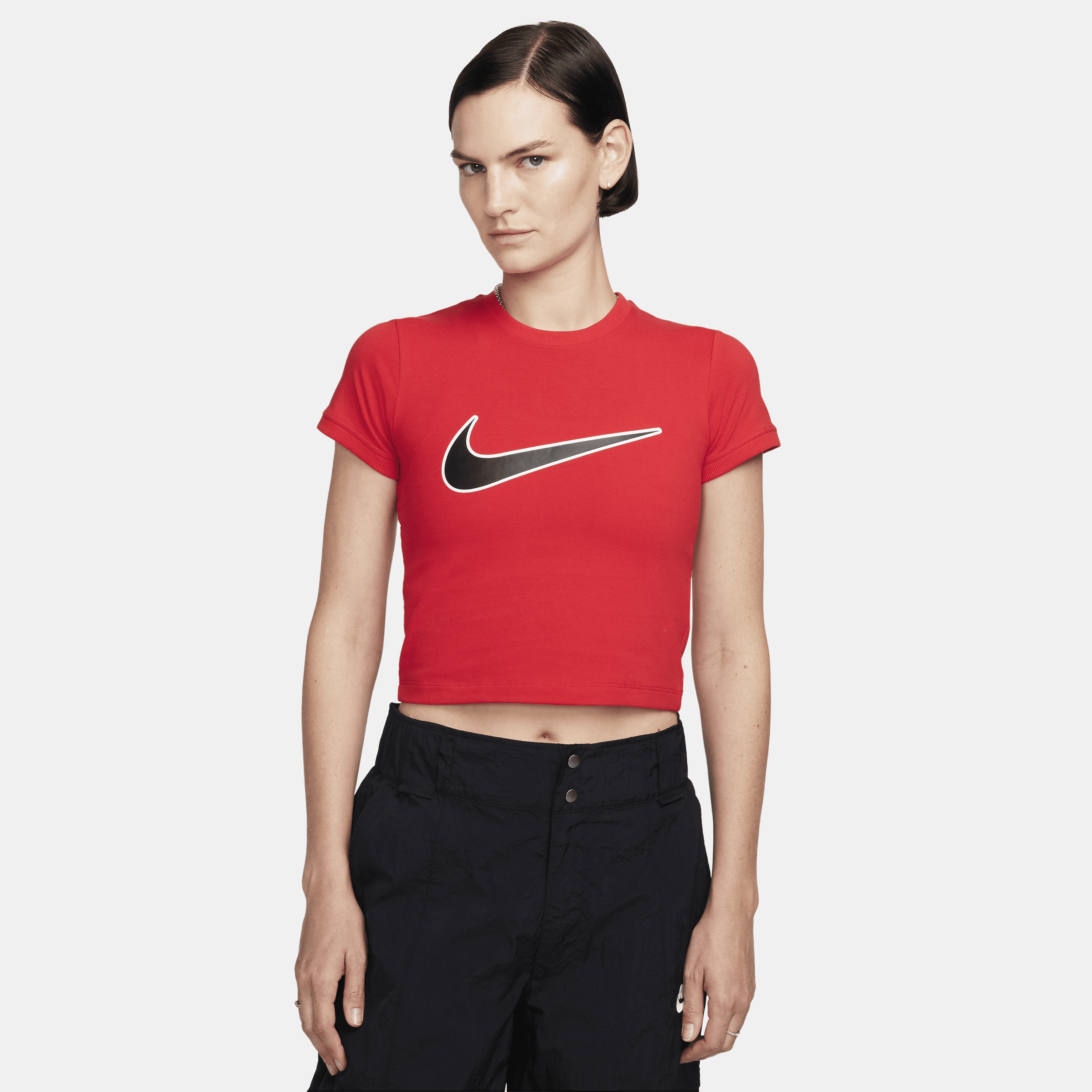 Nike Women's  Sportswear Cropped T-shirt In Red
