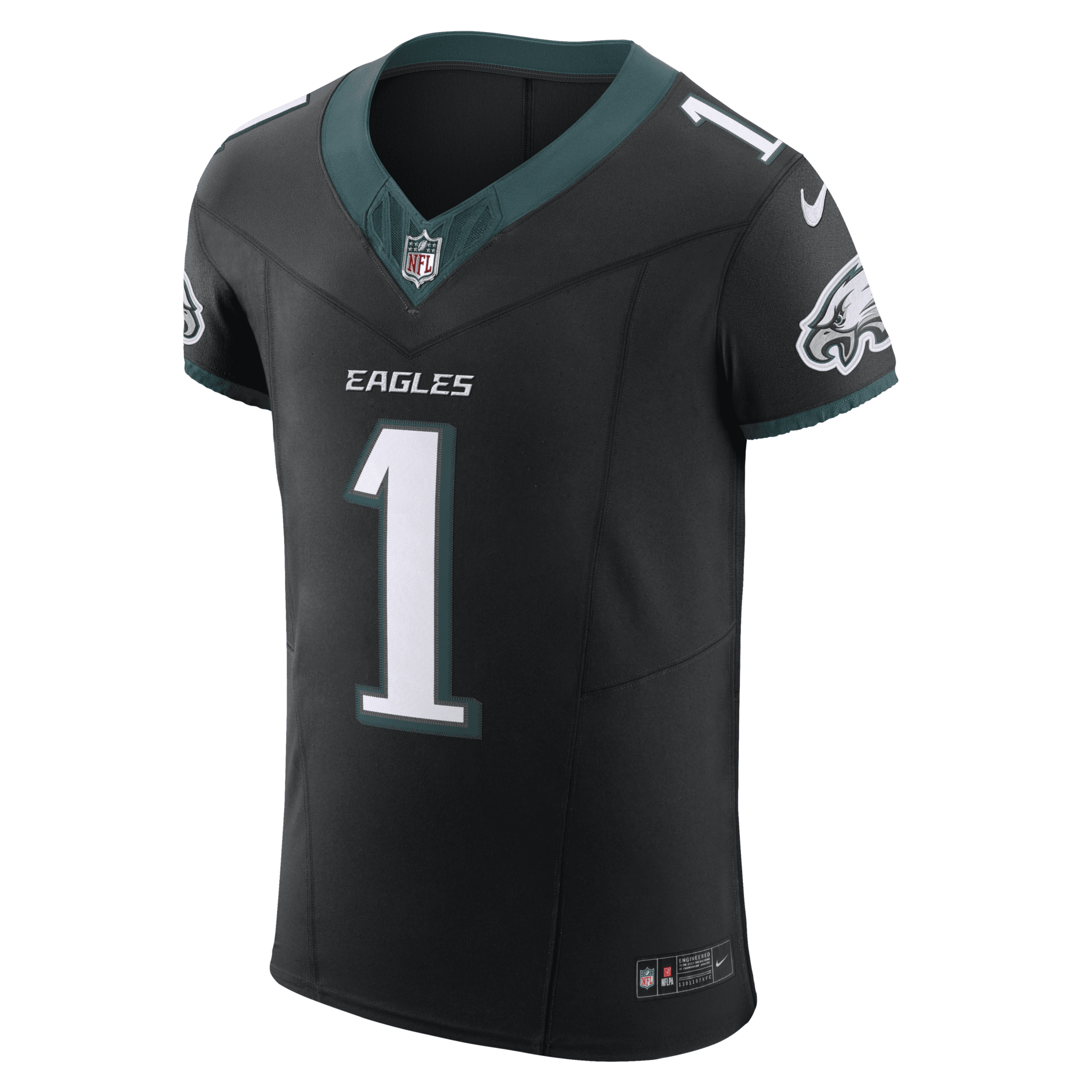 Nike Jalen Hurts Philadelphia Eagles  Men's Dri-fit Nfl Elite Football Jersey In Black
