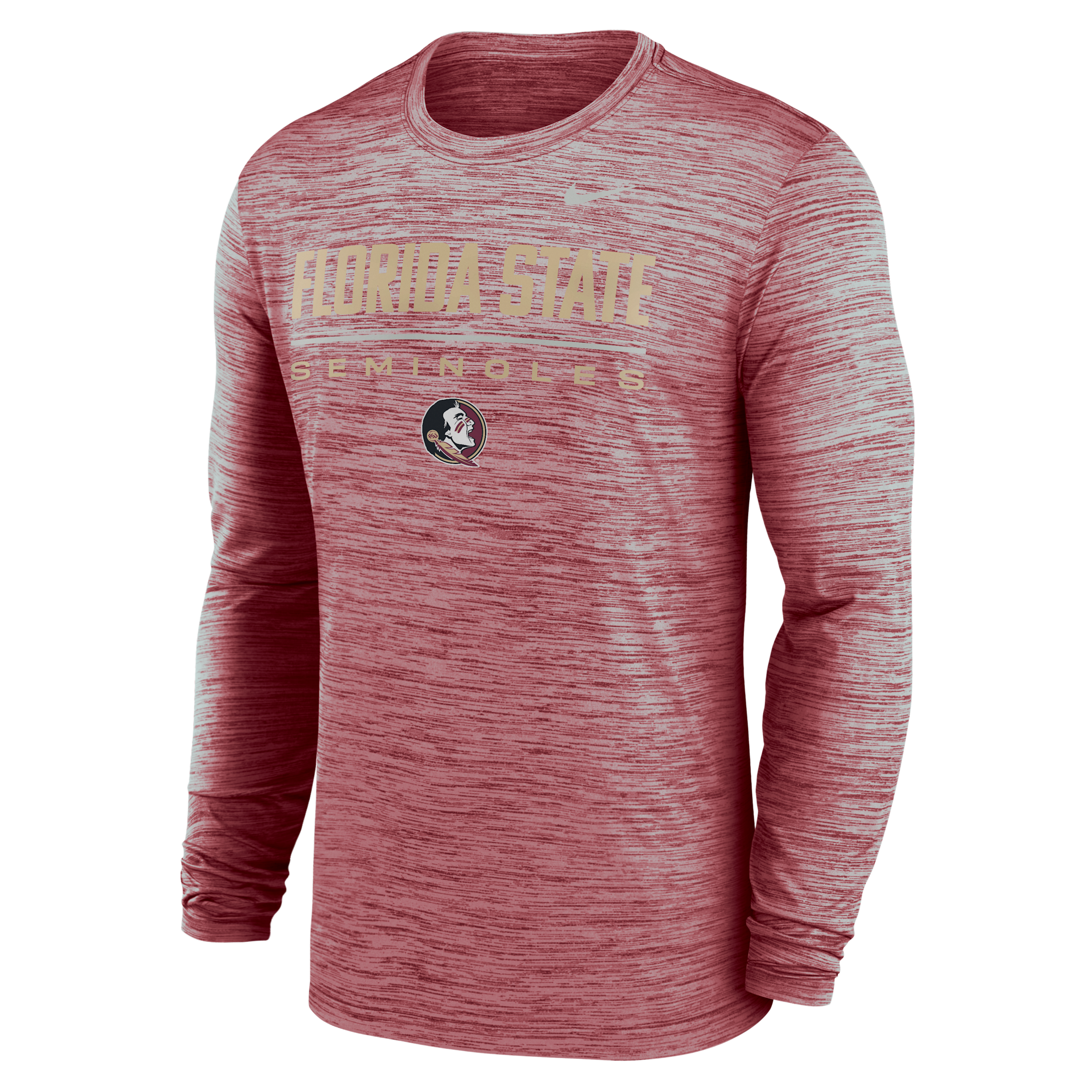 Nike Men's Garnet Florida State Seminoles Sideline Velocity Dri-fit Long-Sleeve T-Shirt - Garnet