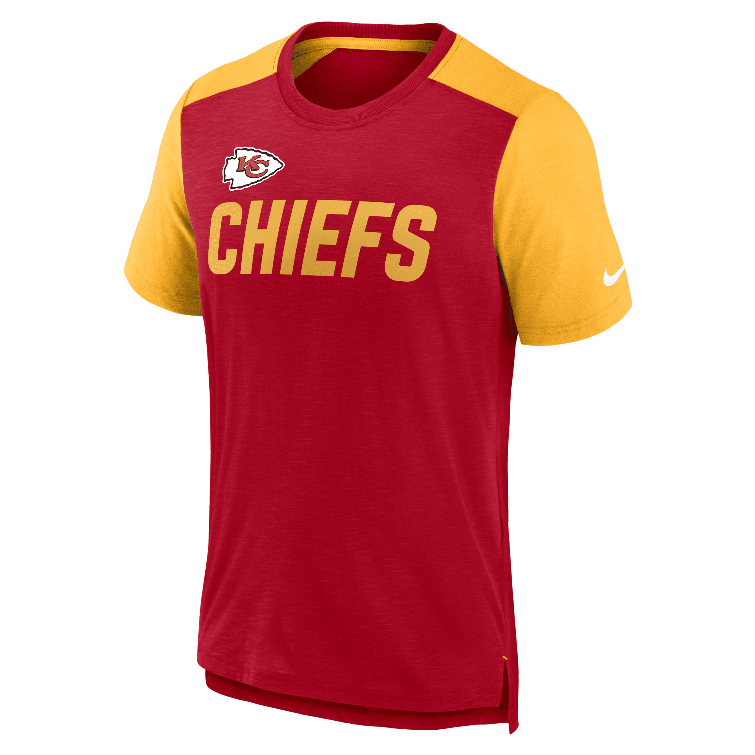 Shop Nike Men's Color Block Team Name (nfl Kansas City Chiefs) T-shirt In Red