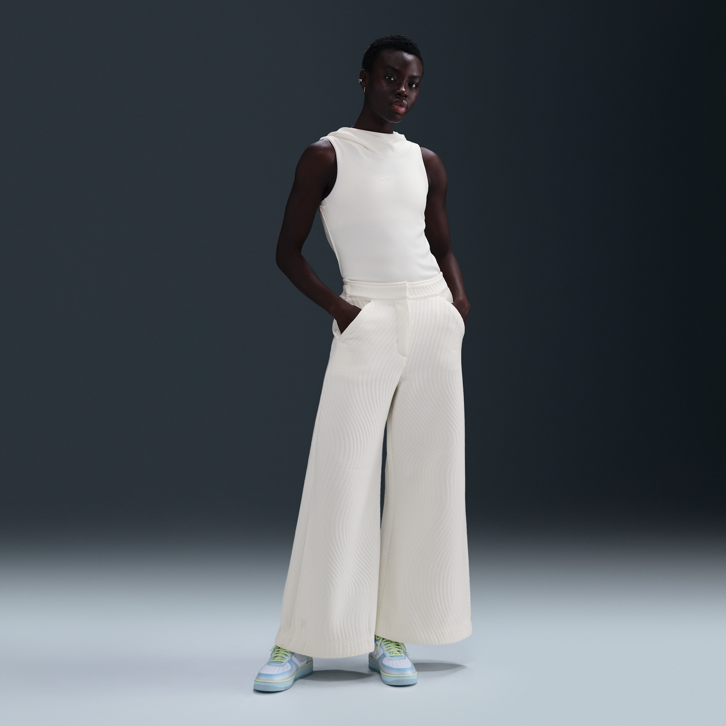 NIKE WOMEN'S SERENA WILLIAMS DESIGN CREW HIGH-WAISTED KNIT PANTS 1015648982