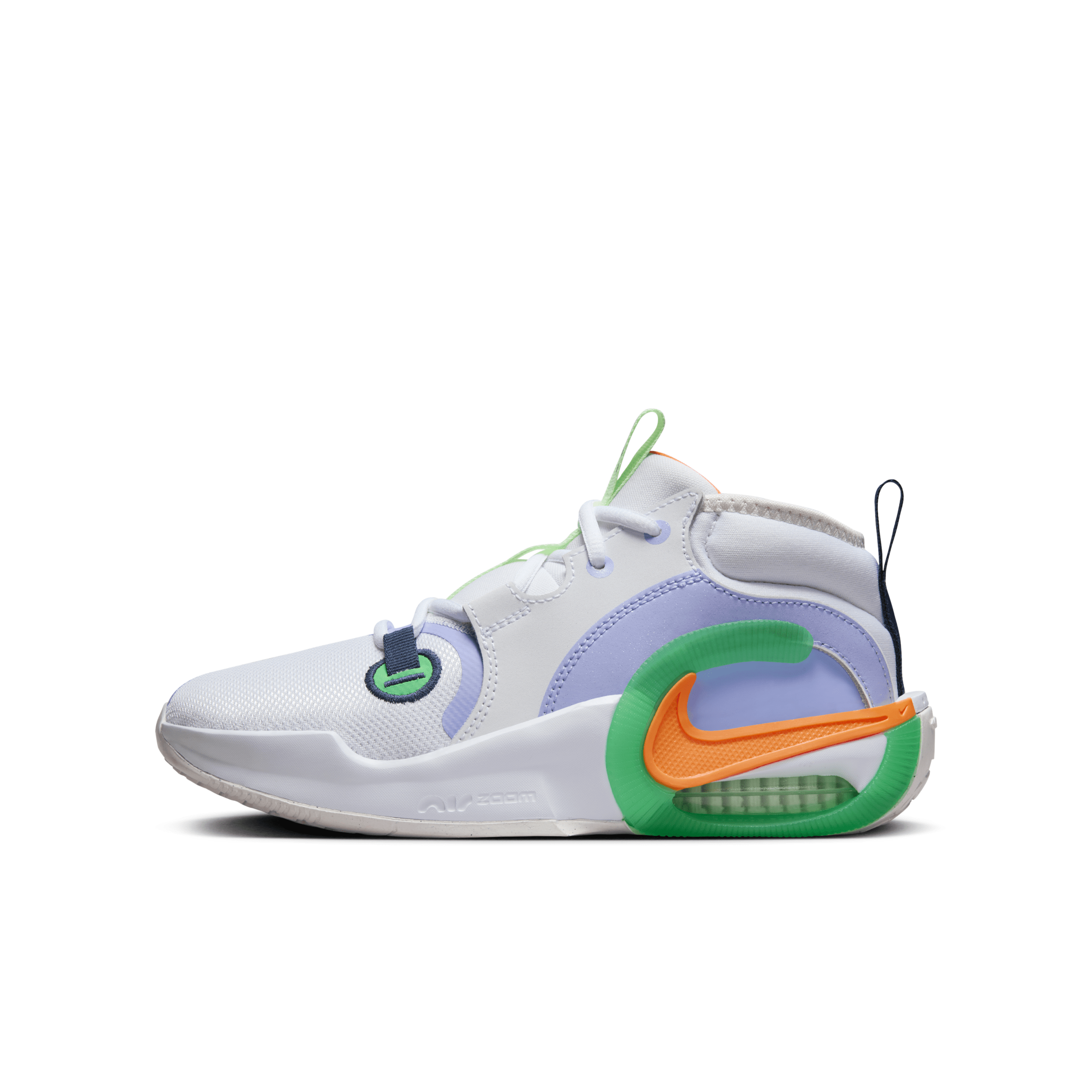 Shop Nike Air Zoom Crossover 2 Big Kids' Basketball Shoes In White