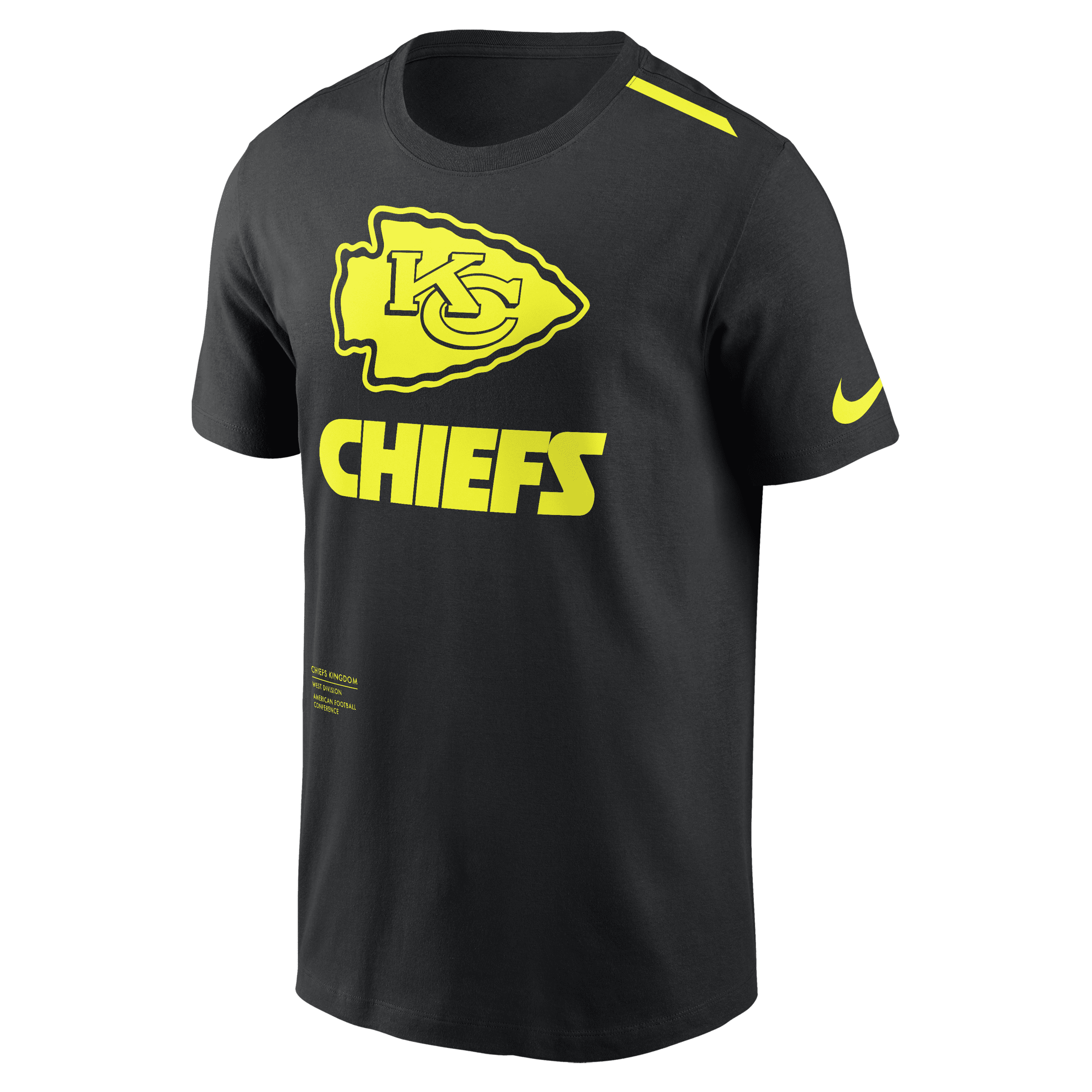 Nike Kansas City Chiefs Volt Men's Dri-fit Nfl T-shirt In Black