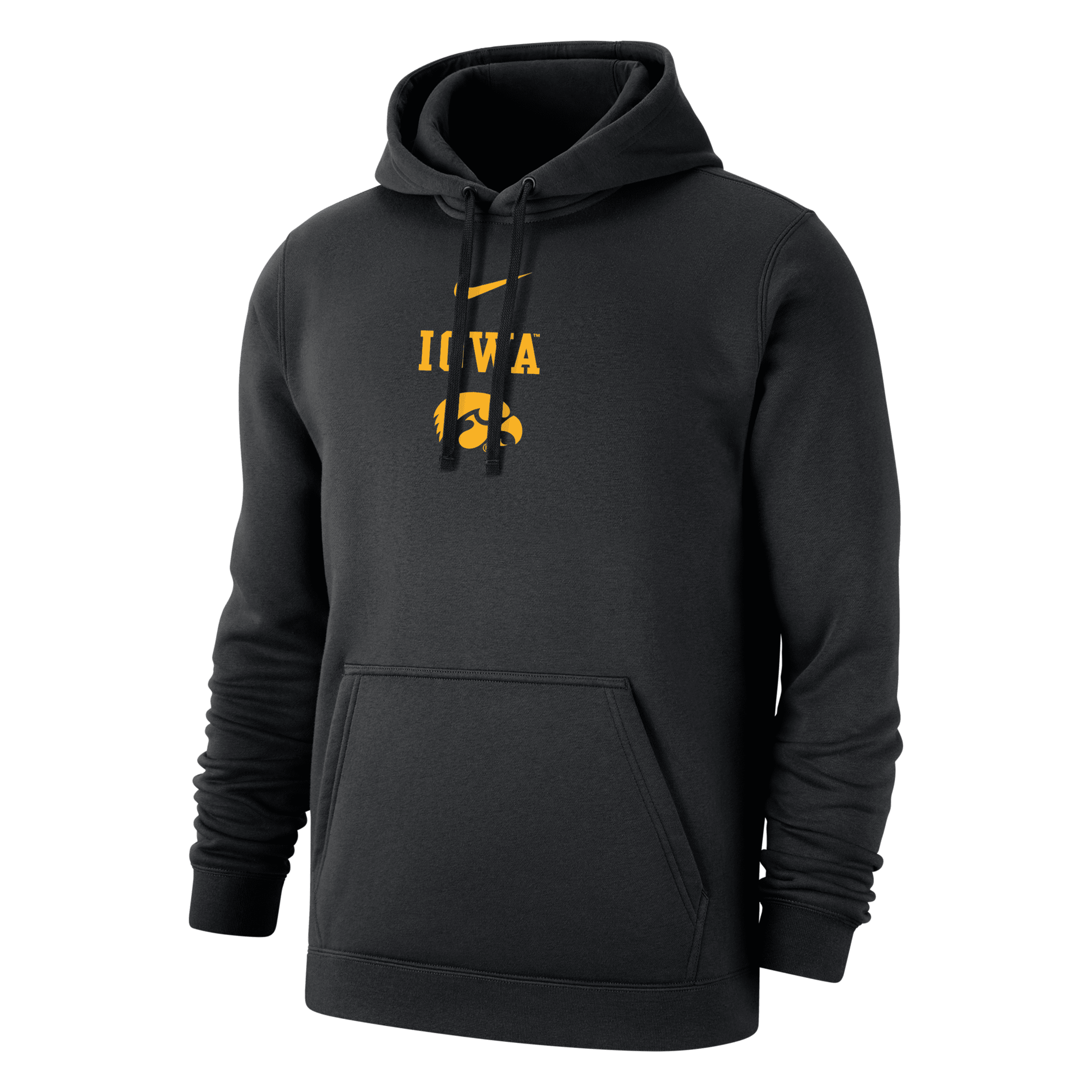 Nike Iowa Club Fleece  Men's College Hoodie In Black