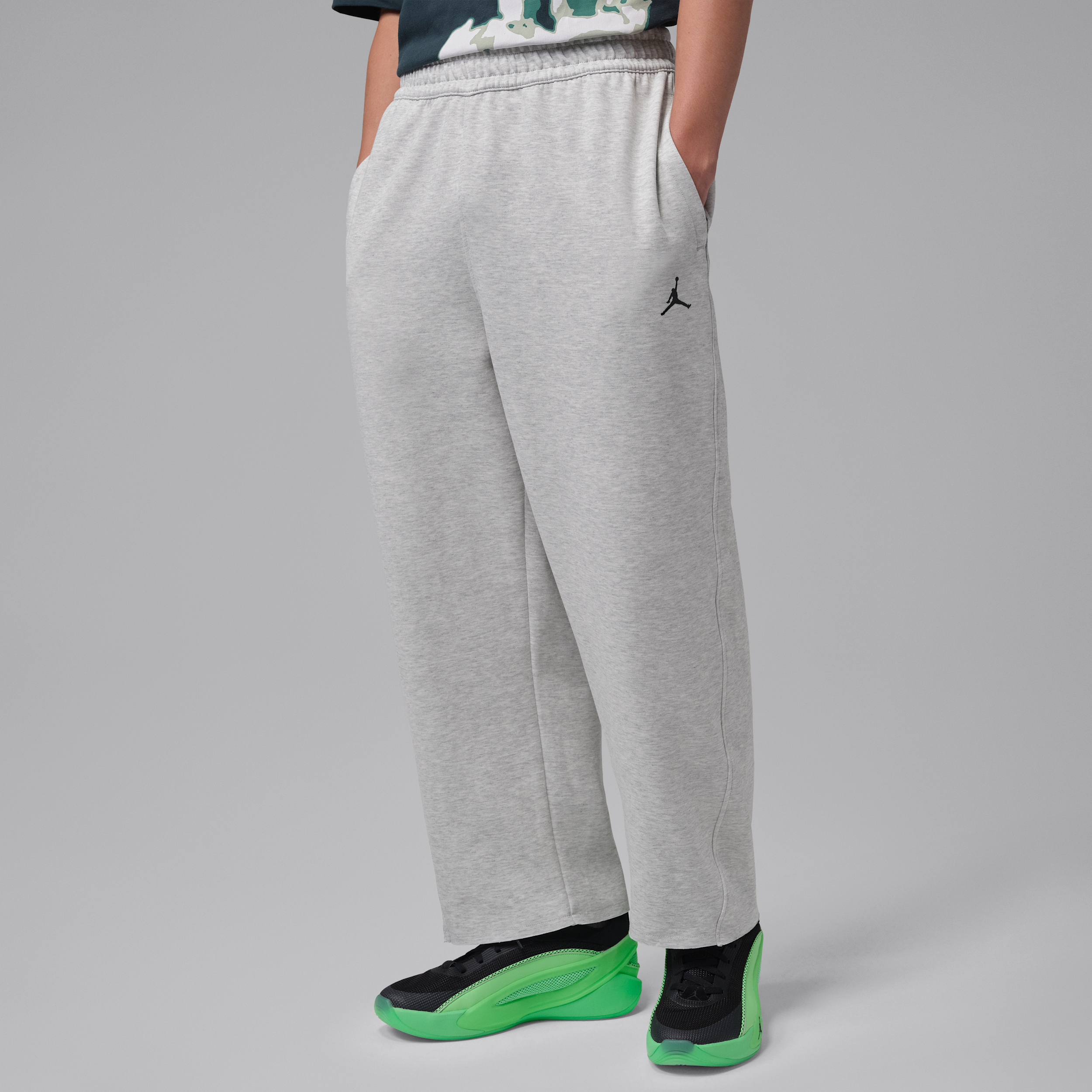 Men's Jordan Sport Hoop Fleece Dri-FIT Pants in Grey | IM7801-050