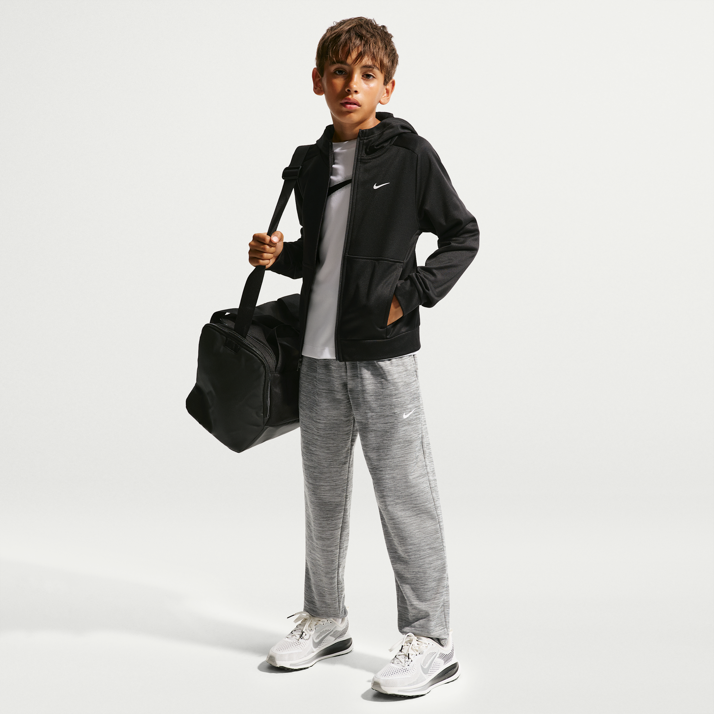 Nike Big Kids' (Boys') Therma-FIT Fleece Pants in Grey | IO3397-084