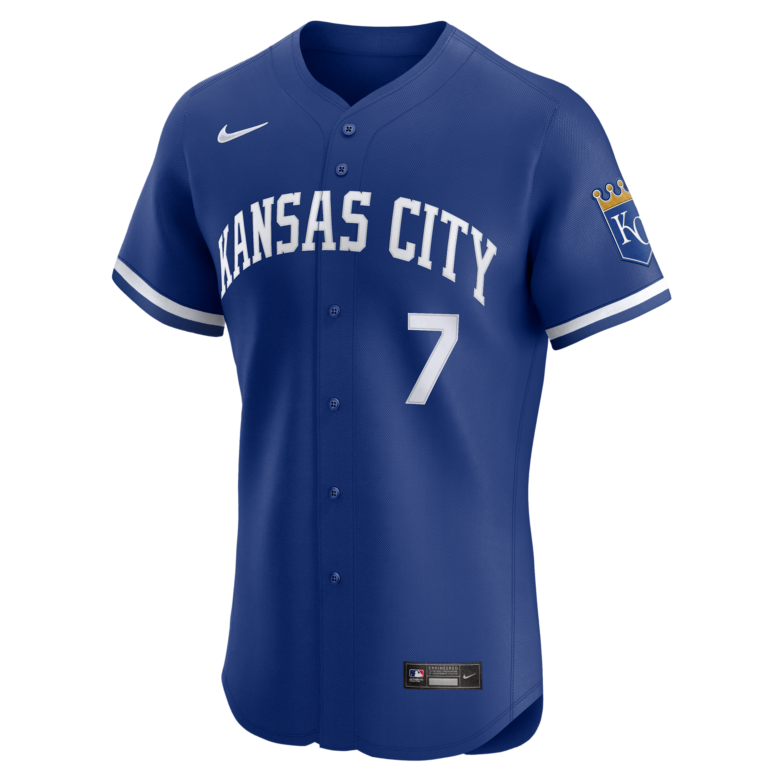 Bobby Witt Jr. Kansas City Royals Nike Men's Dri-FIT ADV MLB Elite Jersey in Blue | 9B10ROA2RO9-XX2
