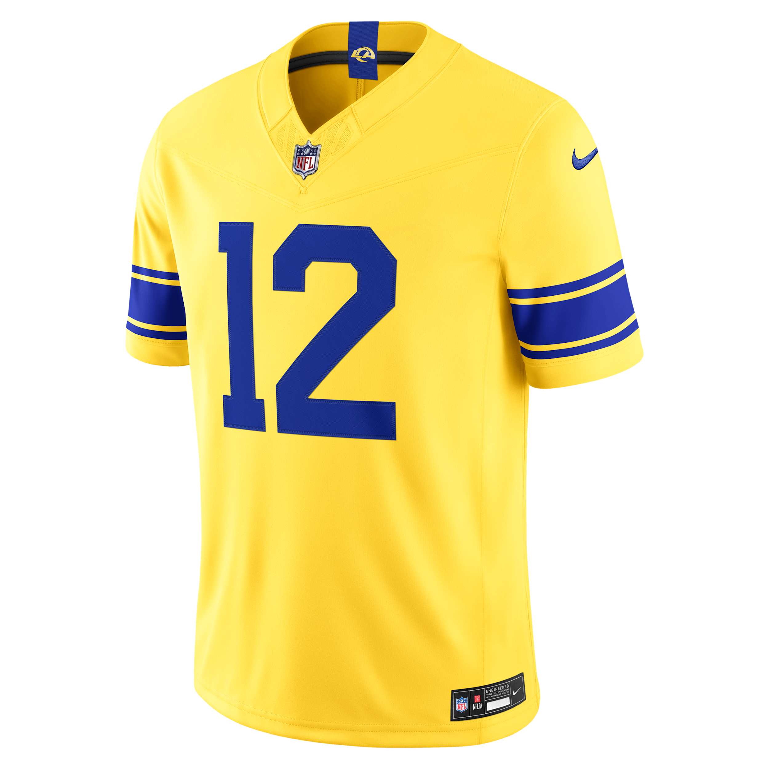 Nike Men's Puka Nacua Los Angeles Rams Classic Sol Vapor F.u.s.e. Stitched Limited Jersey - Gold