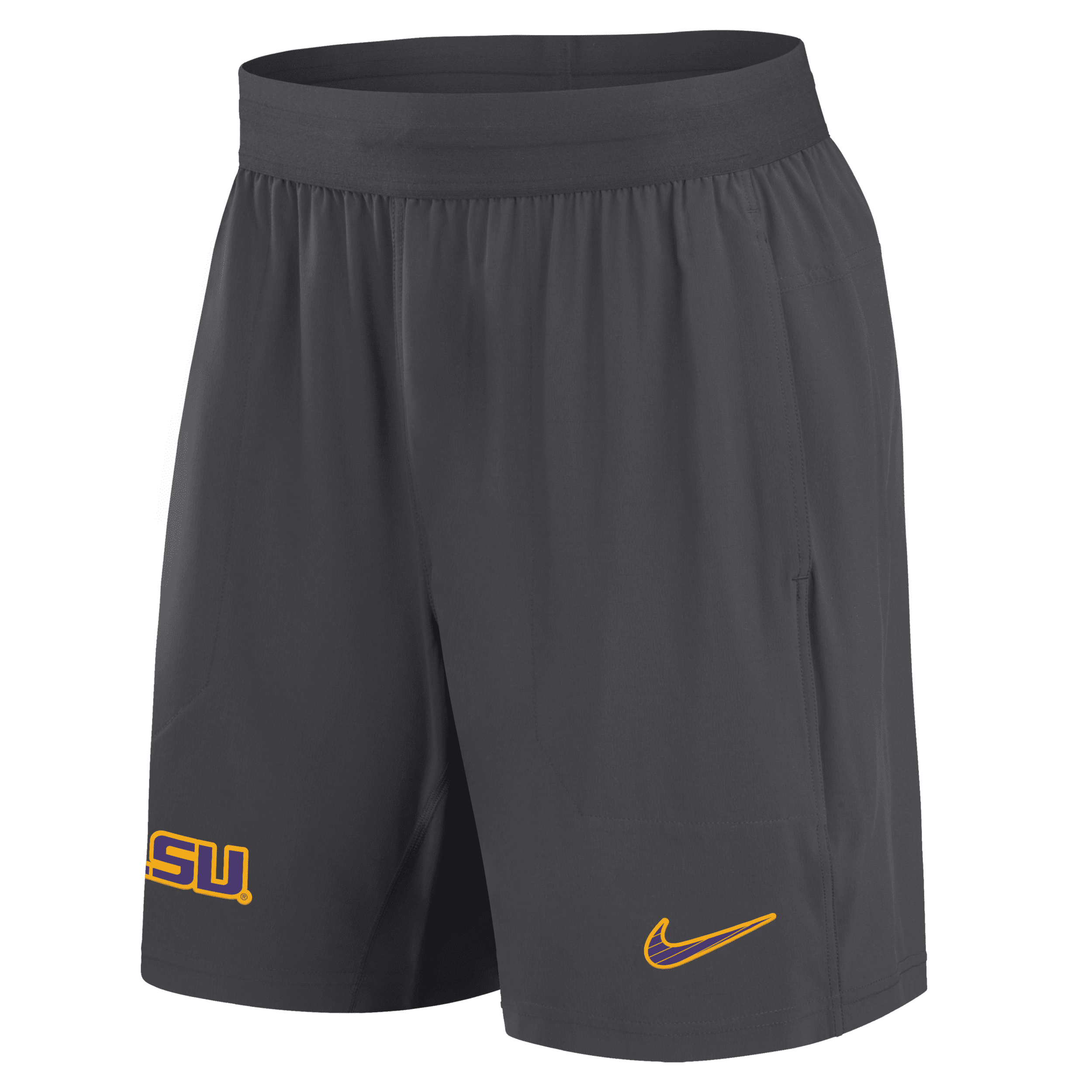 Shop Nike Lsu Tigers Sideline  Men's Dri-fit College Shorts In Grey