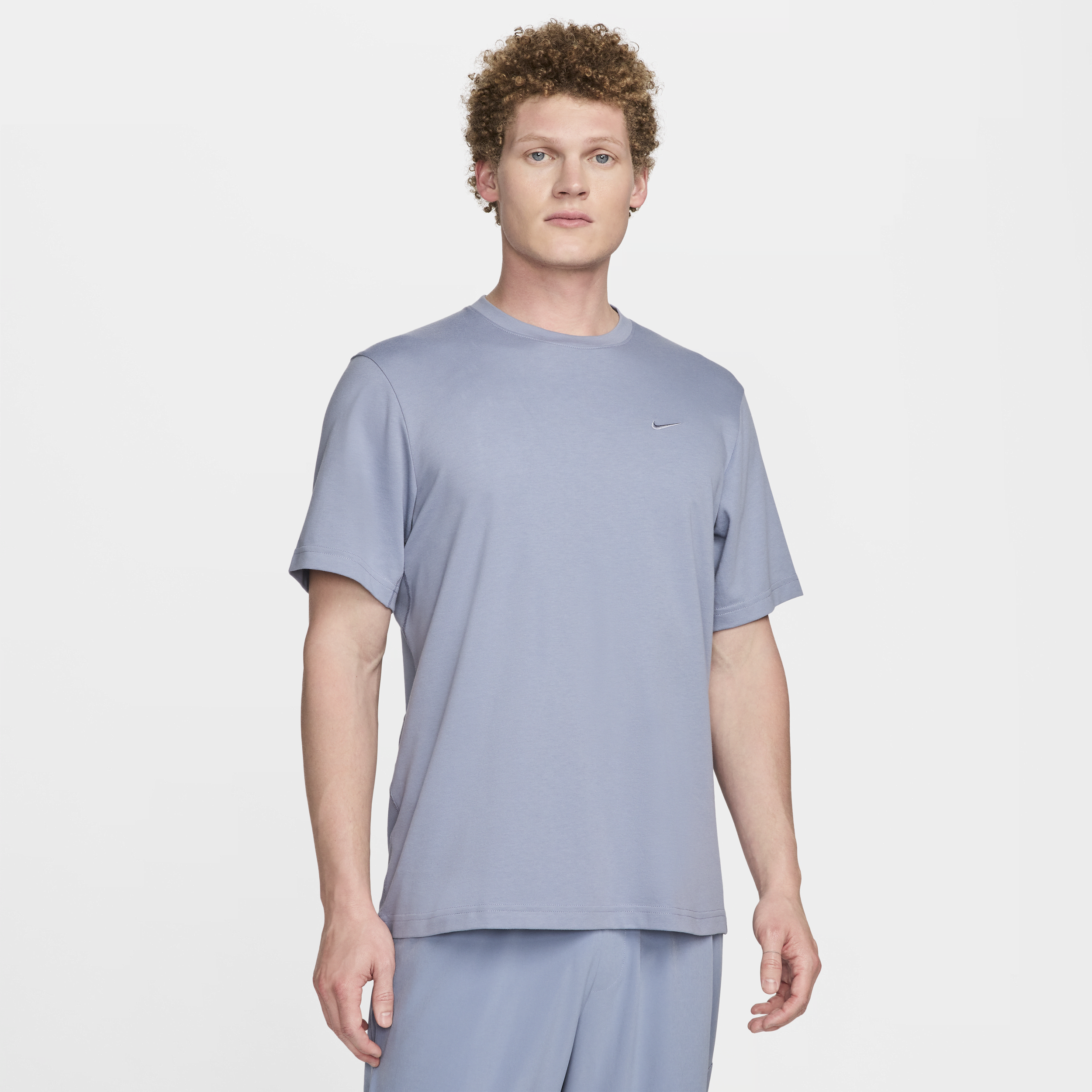 Nike Men's Primary Dri-fit Short-sleeve Versatile Top In Blue