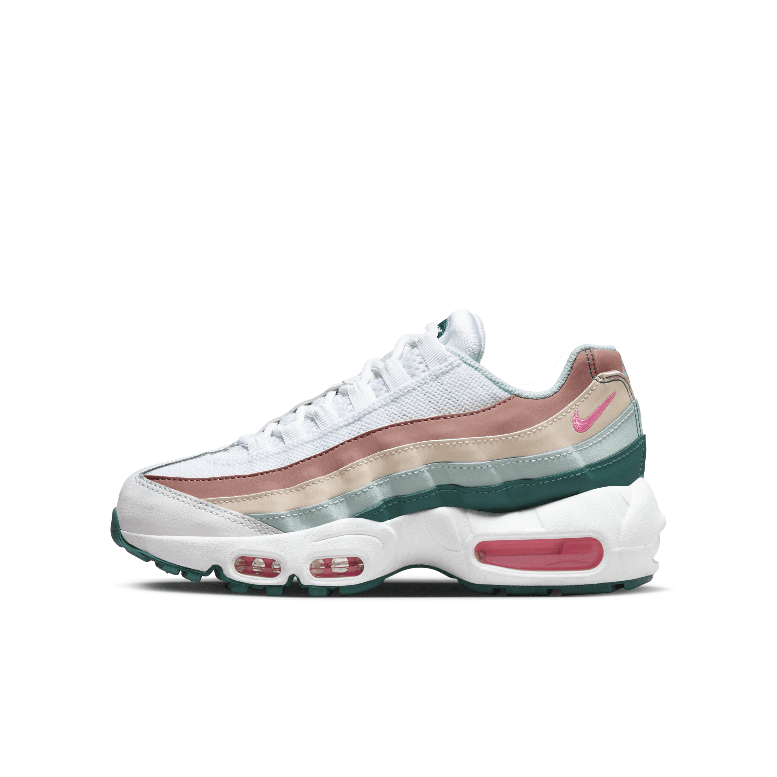 Nike Air Max 95 Recraft Big Kids' Shoes In White
