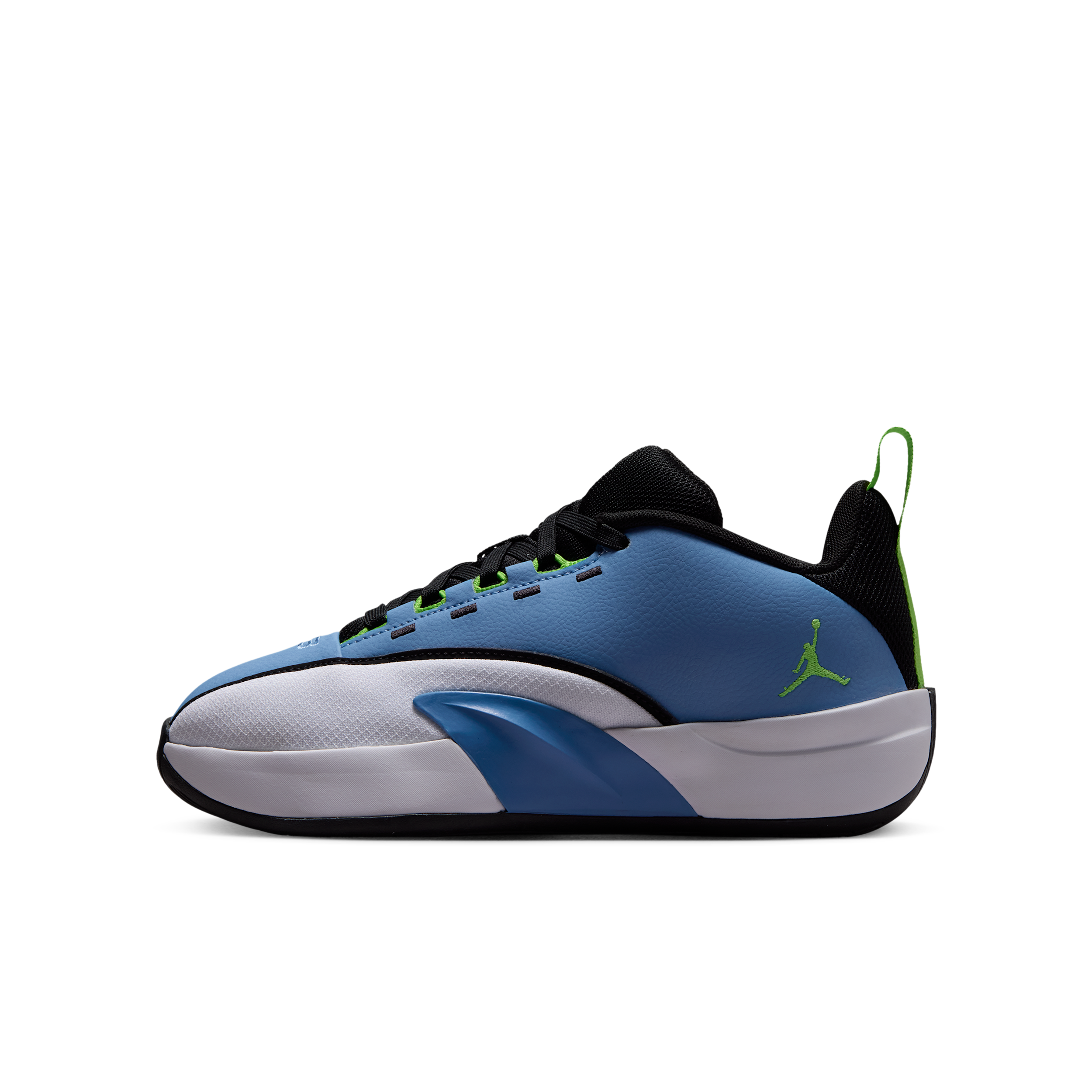 Jordan Kids' Grade School All Game Basketball Shoes, Size 5.5, Blue/Black/Green/White