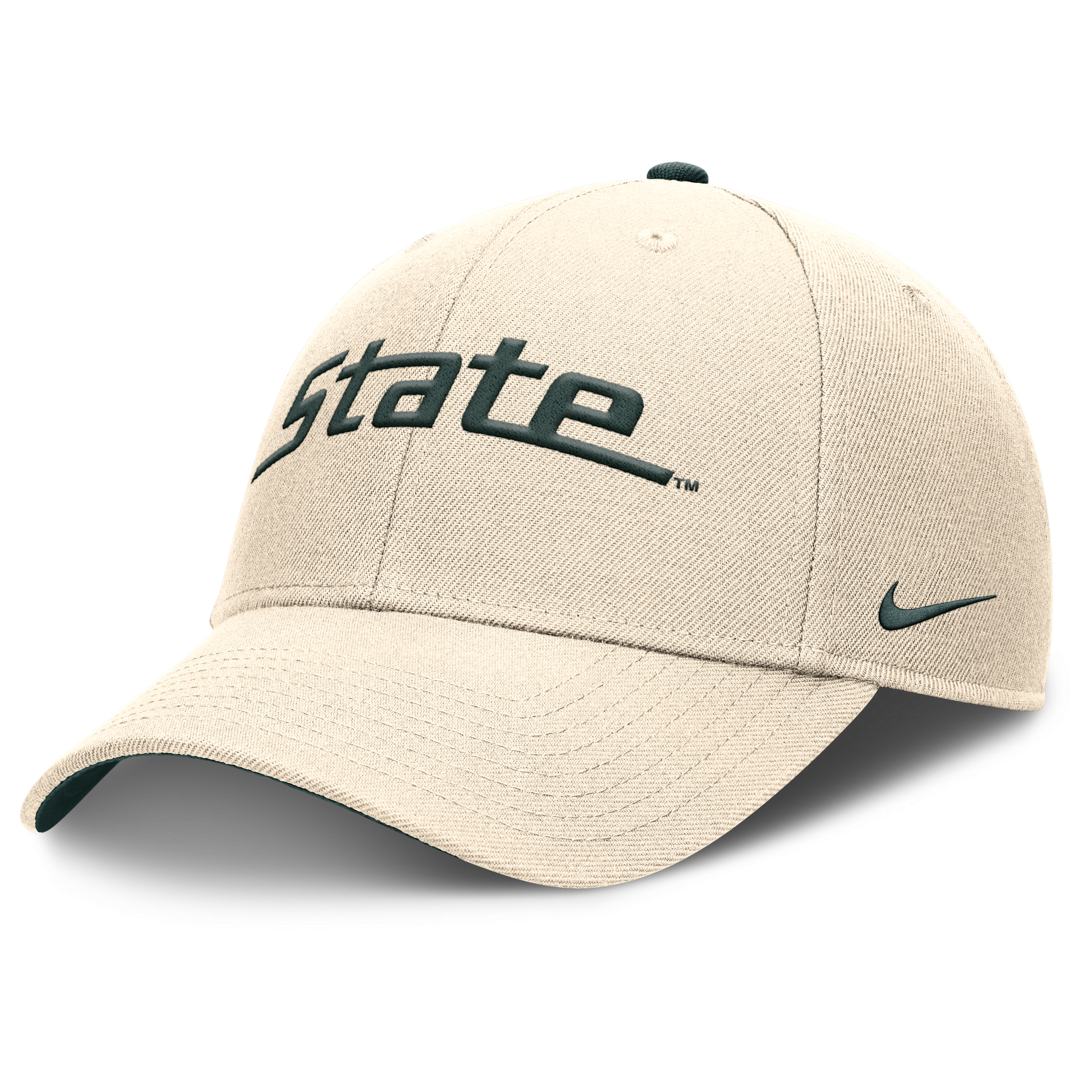 Nike Michigan State Spartans Primetime Rise  Men's College Adjustable Hat In Brown