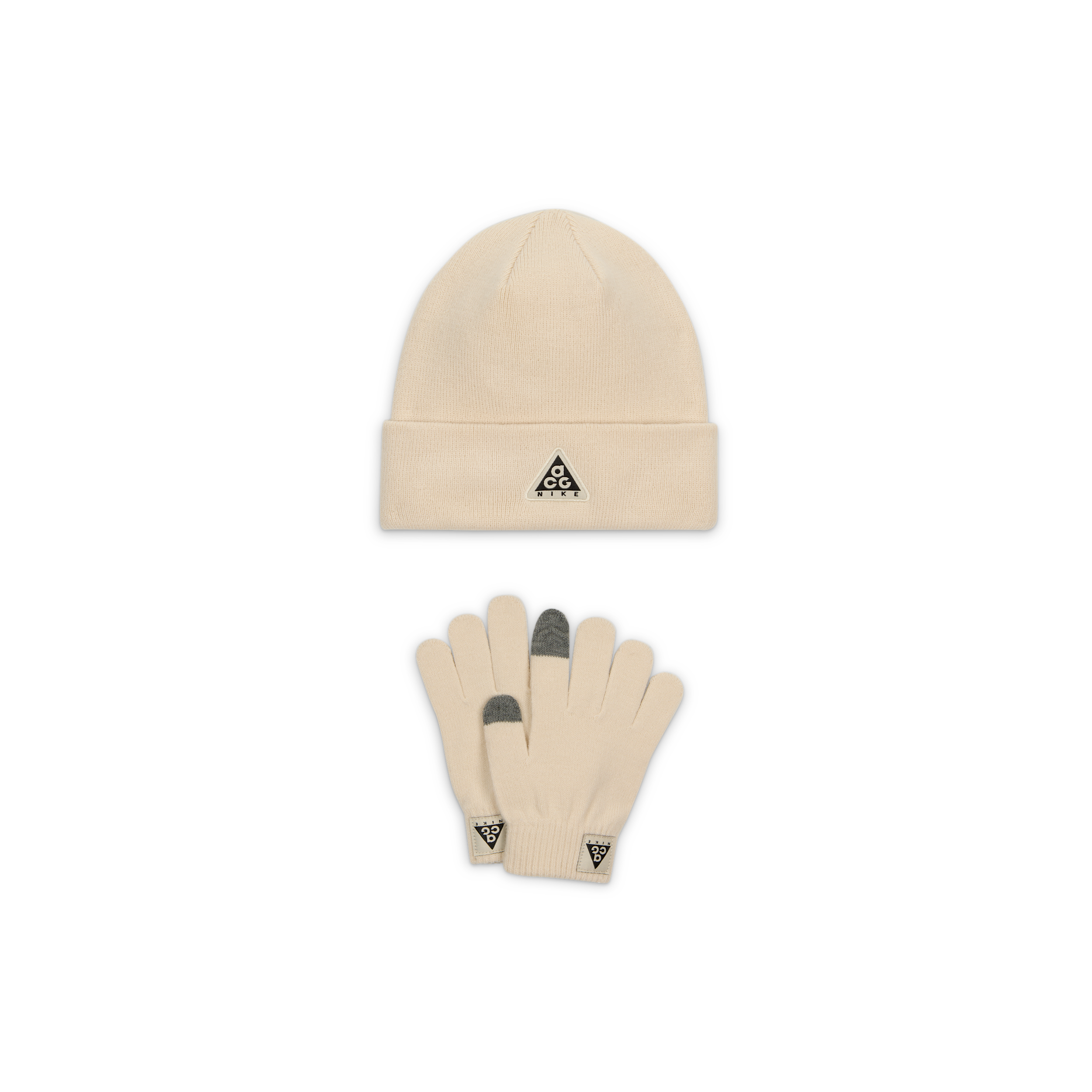 Nike ACG Big Kids' Core Peak 2-Piece Beanie Set in Brown | 9AV007-X27
