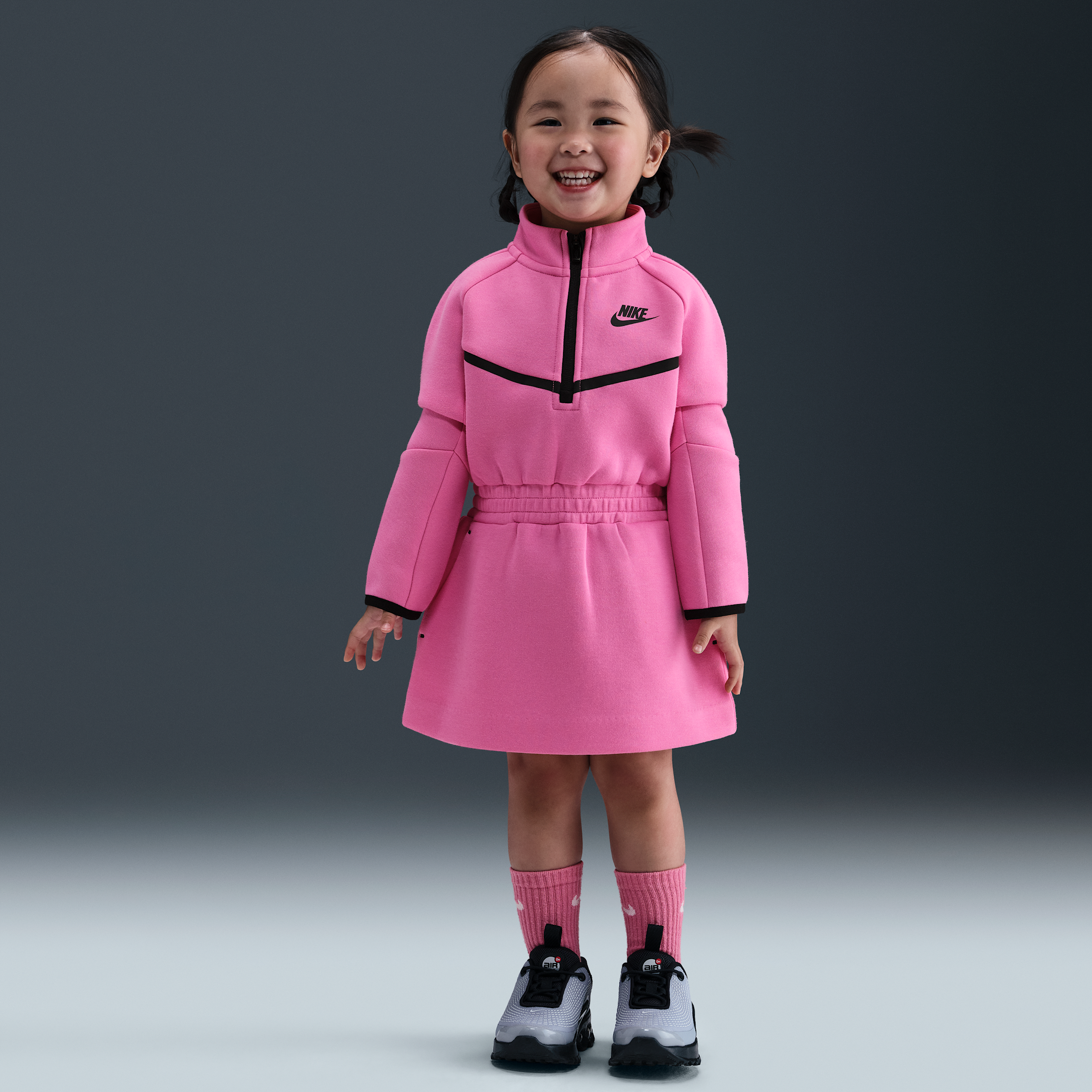 Nike Tech Fleece Toddler Dress in Pink 26M883-AFN 75$