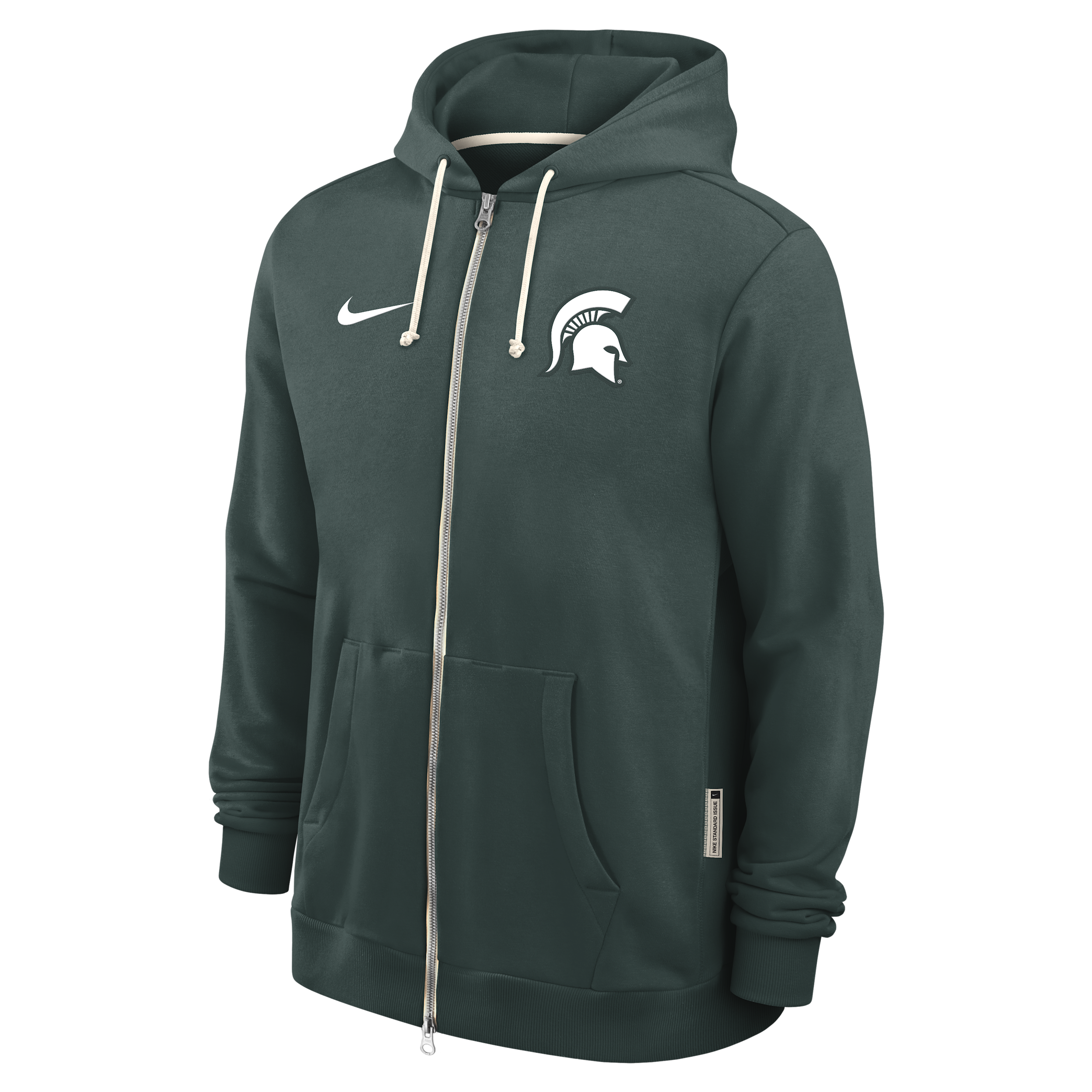 Michigan State Sideline Nike Men's Dri-FIT College Full-Zip Hoodie in Green | 03AV3EYMST-WZZ