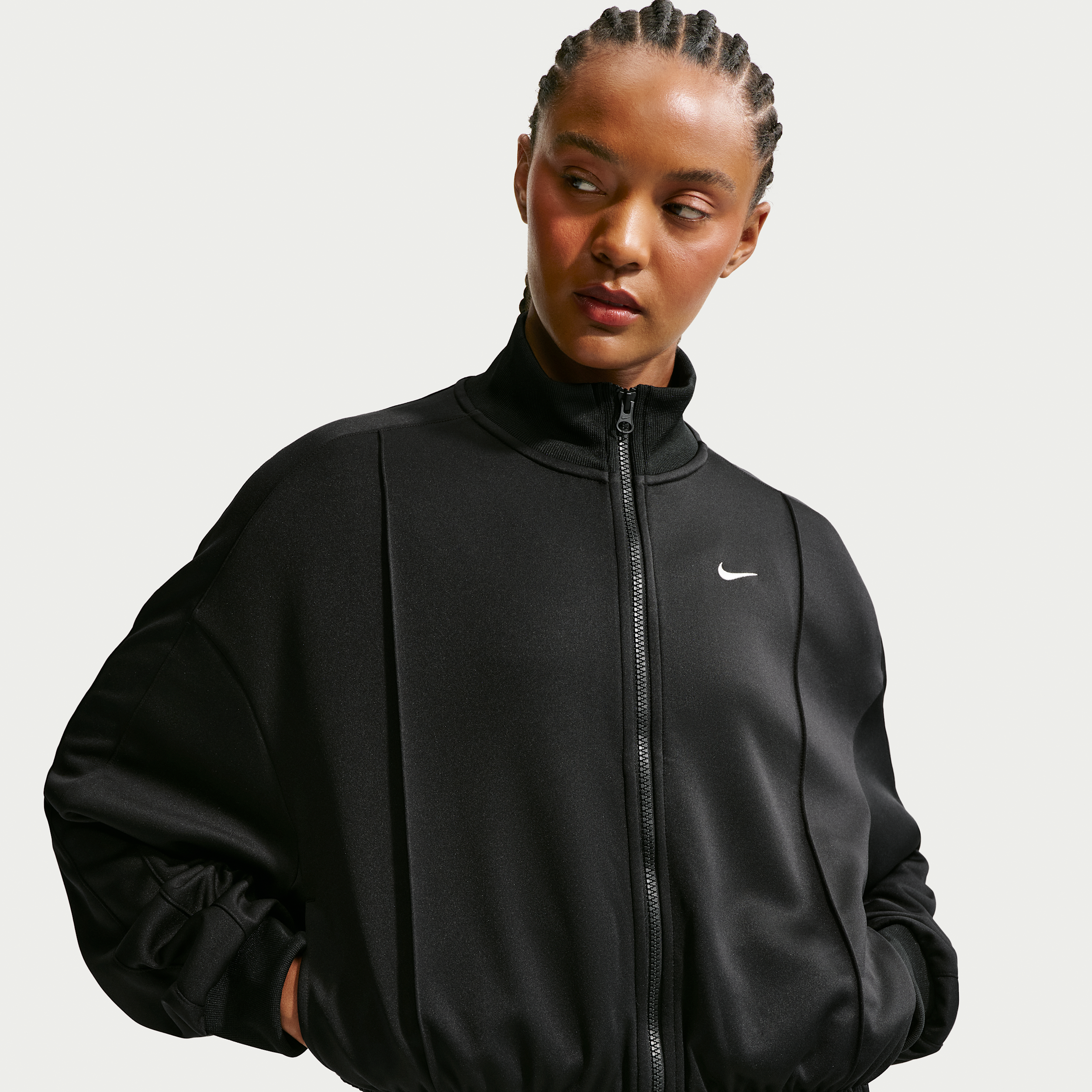 Women's Nike Sportswear Track Jacket in Black | IM7444-011
