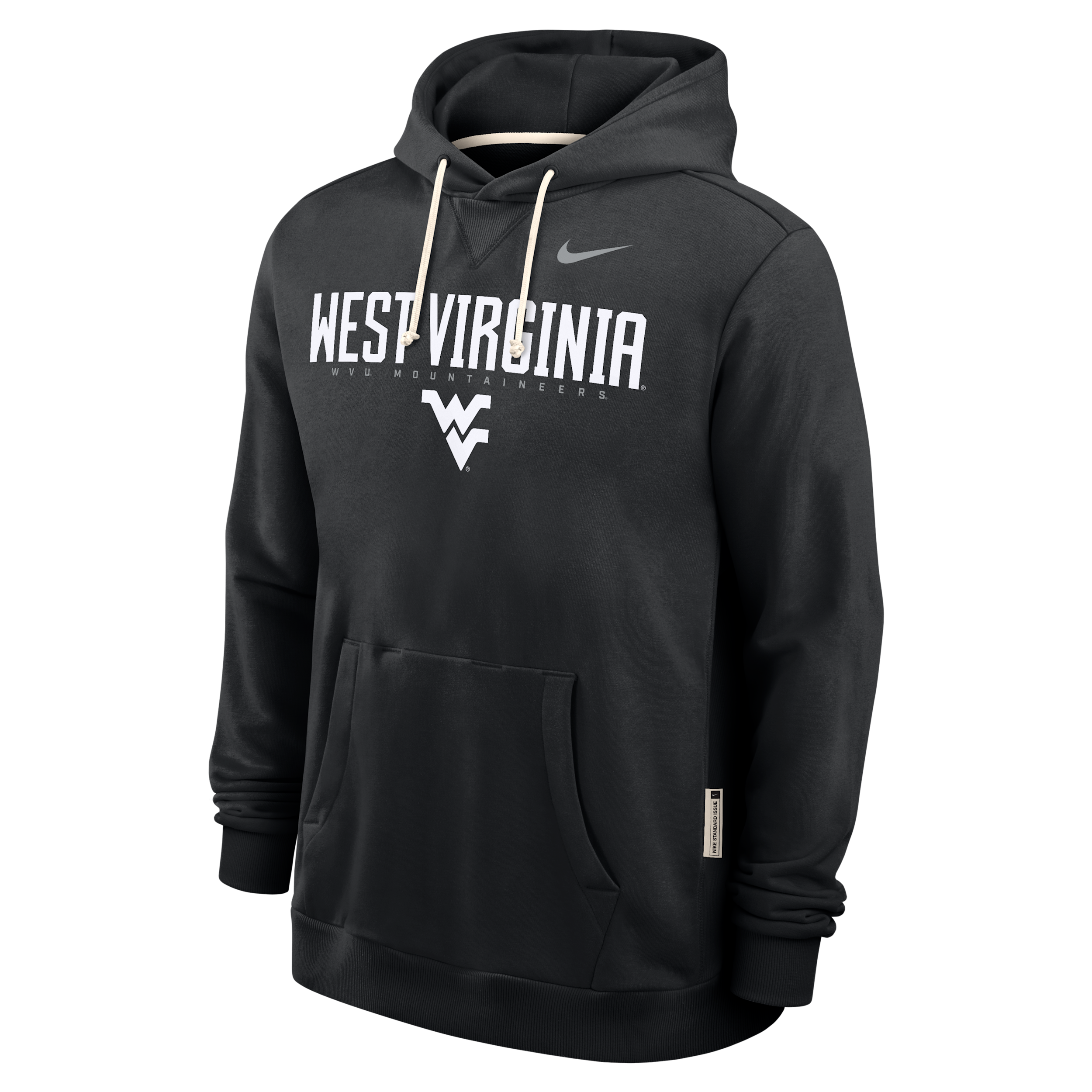 Nike Black West Virginia Mountaineers 2025 Sideline Standard Issue Dri-fit Hoodie In Black
