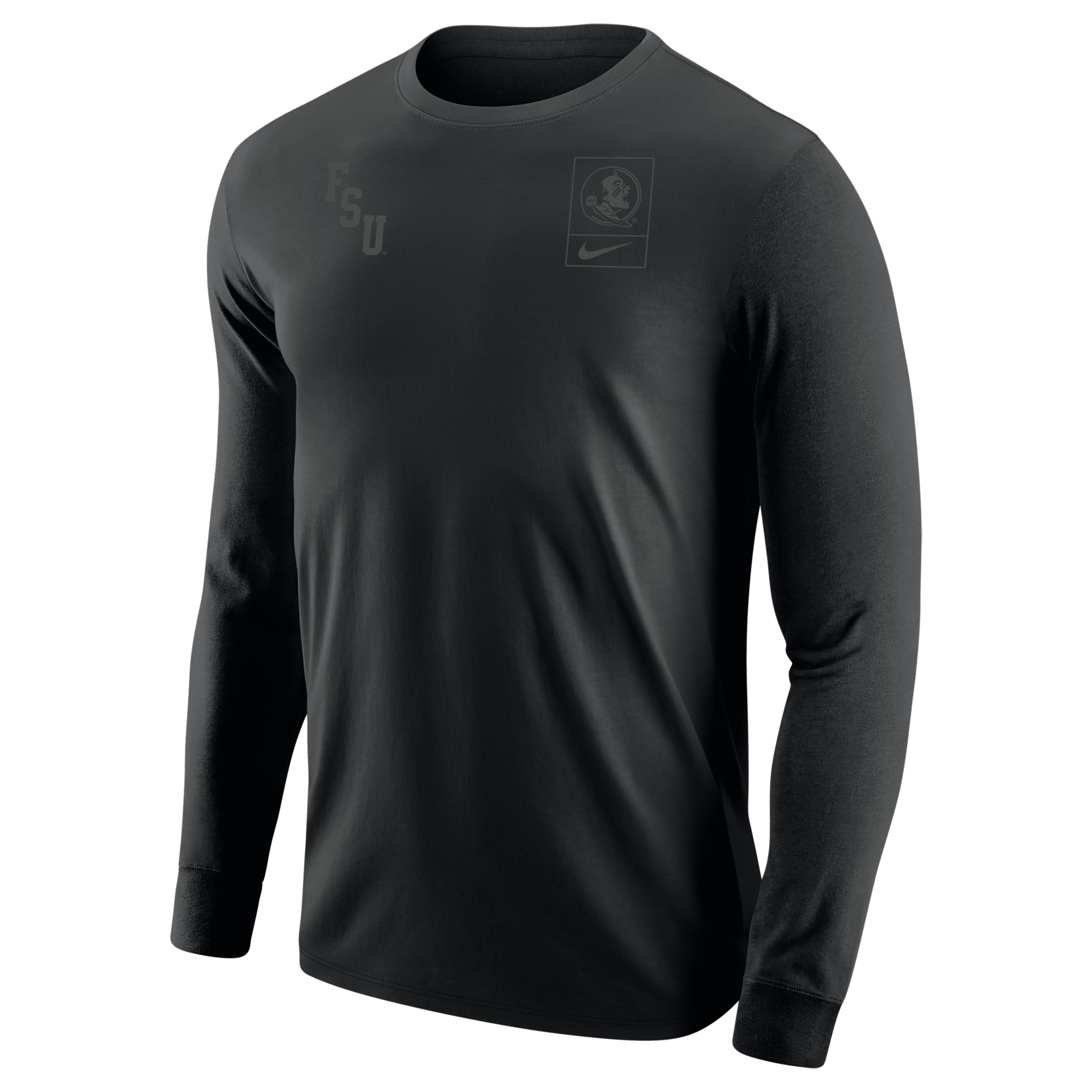 Nike Florida State Olive Pack  Men's College Long-sleeve T-shirt In Black