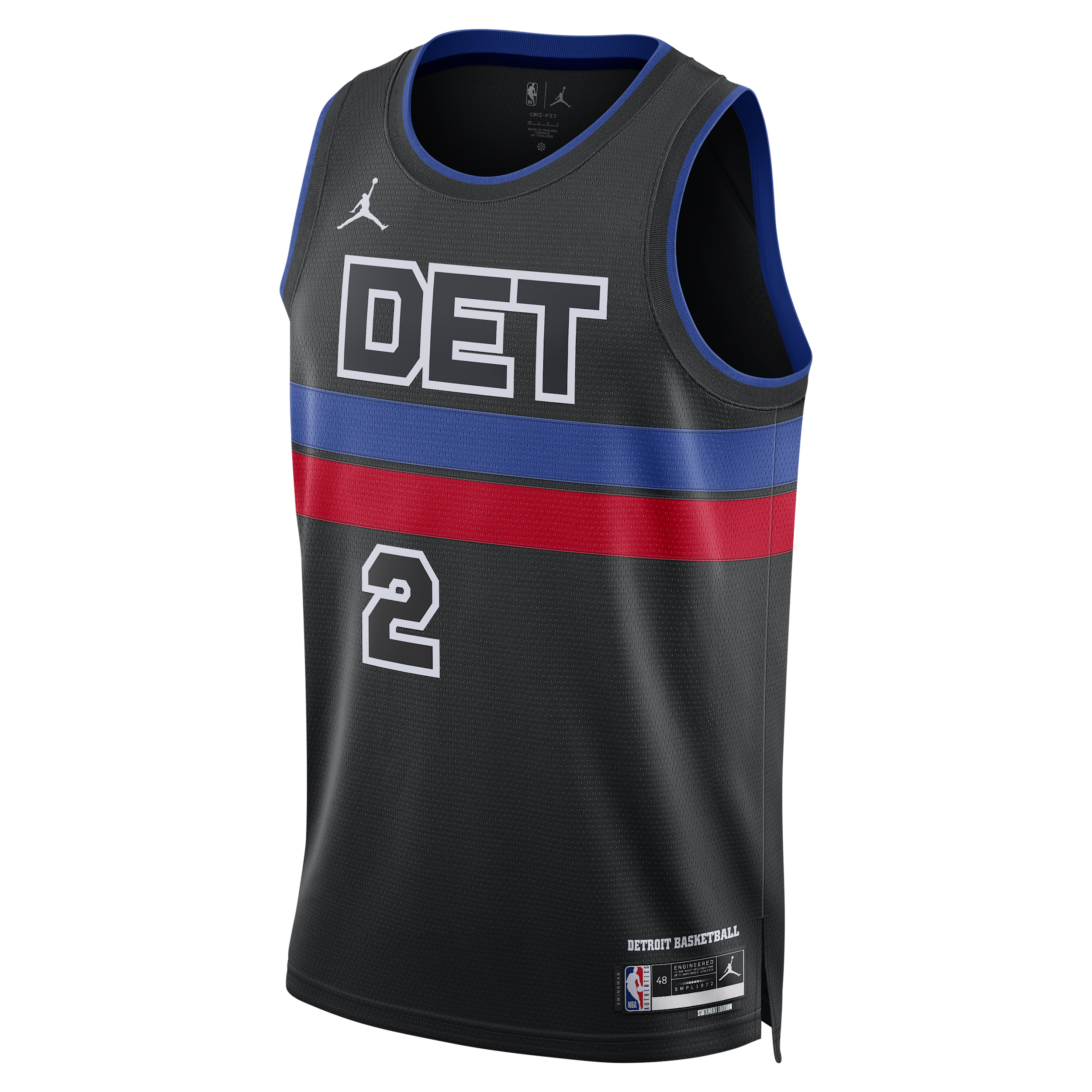 Nike Men's Cade Cunningham 2024/25 Statement Edition Jordan Dri-FIT NBA Swingman Jersey in Black | FQ4718-010