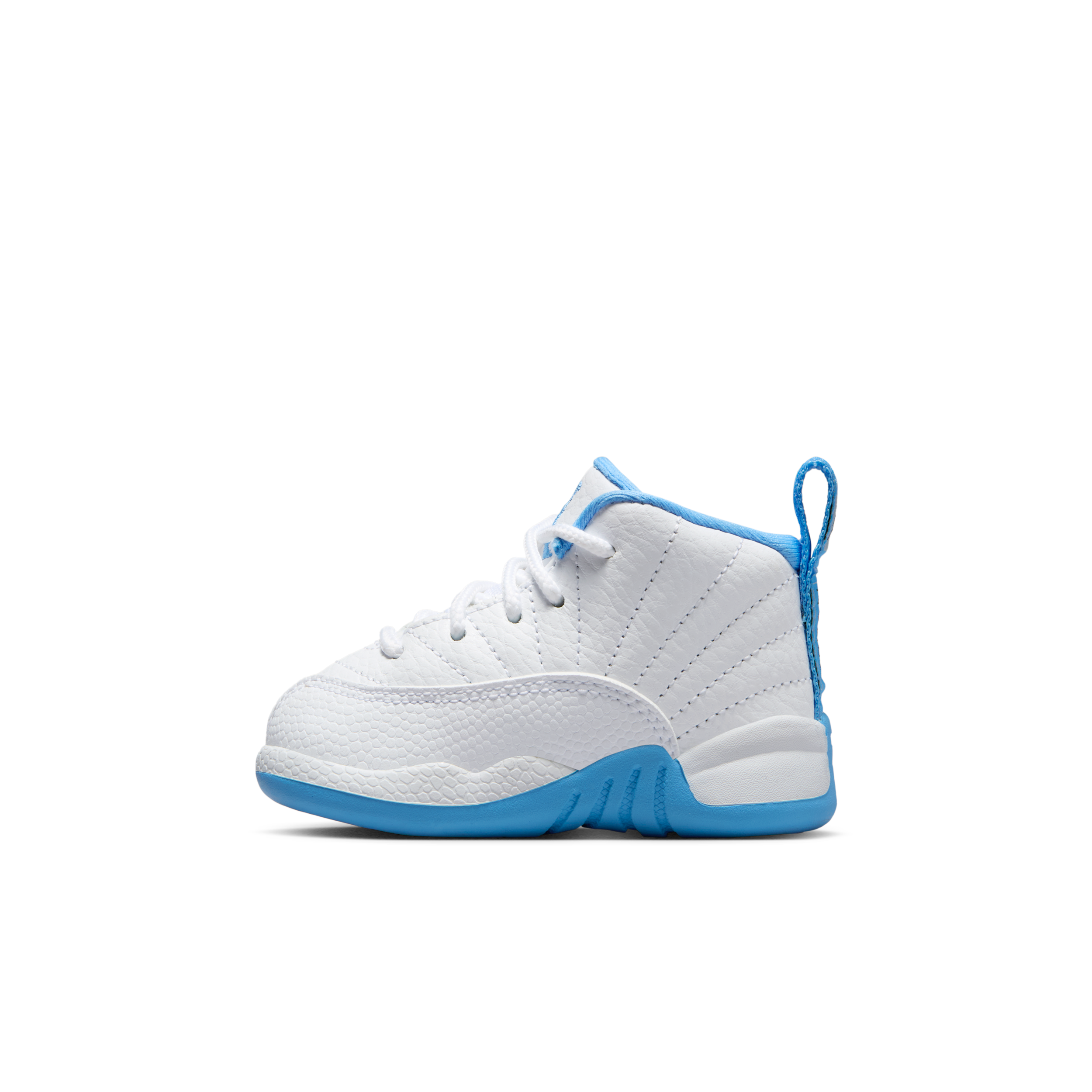 Jordan 12 Retro "white And University Blue" Baby/toddler Shoes In White
