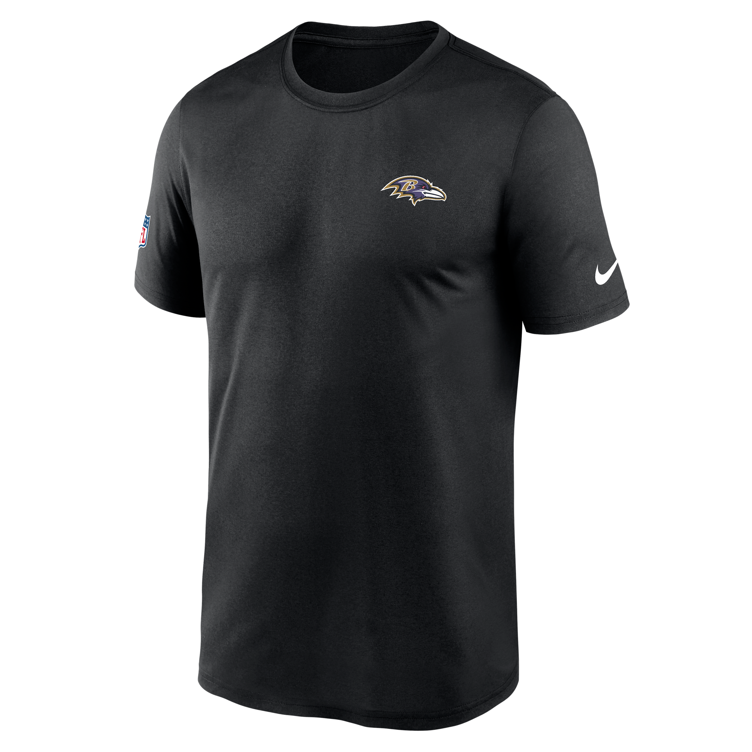 Baltimore Ravens Alt Legend Logo Nike Men's Dri-FIT NFL T-Shirt in Black | 02TI00A8G-UE8