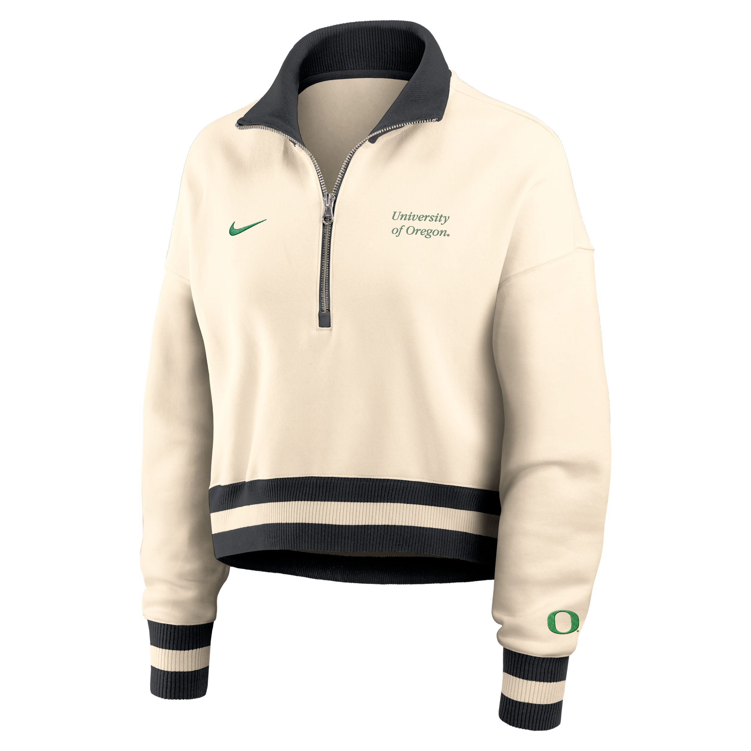 Nike Tan Oregon Ducks Legacy Half-zip Sweatshirt In Brown