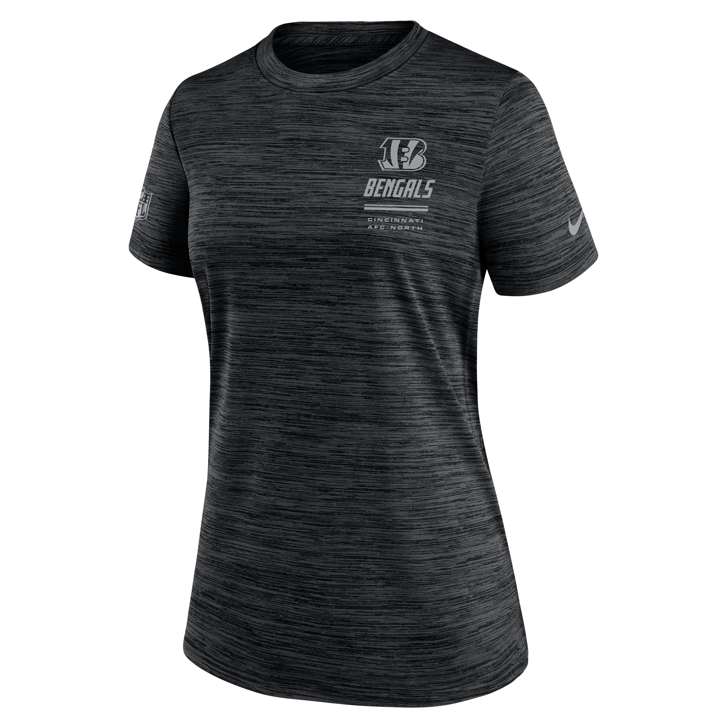 Cincinnati Bengals Sideline Velocity Nike Women's Dri-FIT NFL T-Shirt in Black | 03EY00A9A-7VD