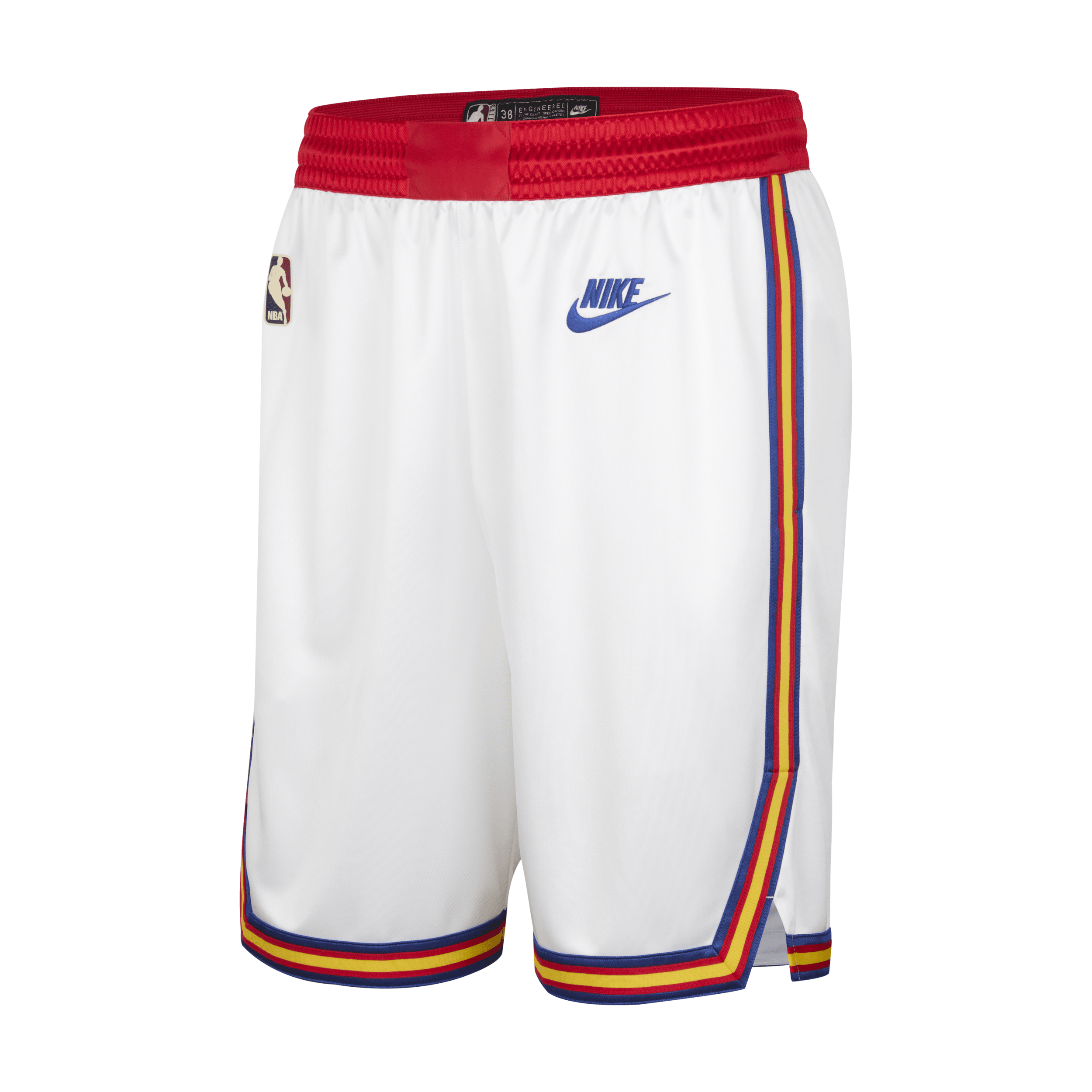 Nike Golden State Warriors 2024/25 Hardwood Classics Men's Dri-fit Nba Swingman Shorts In White