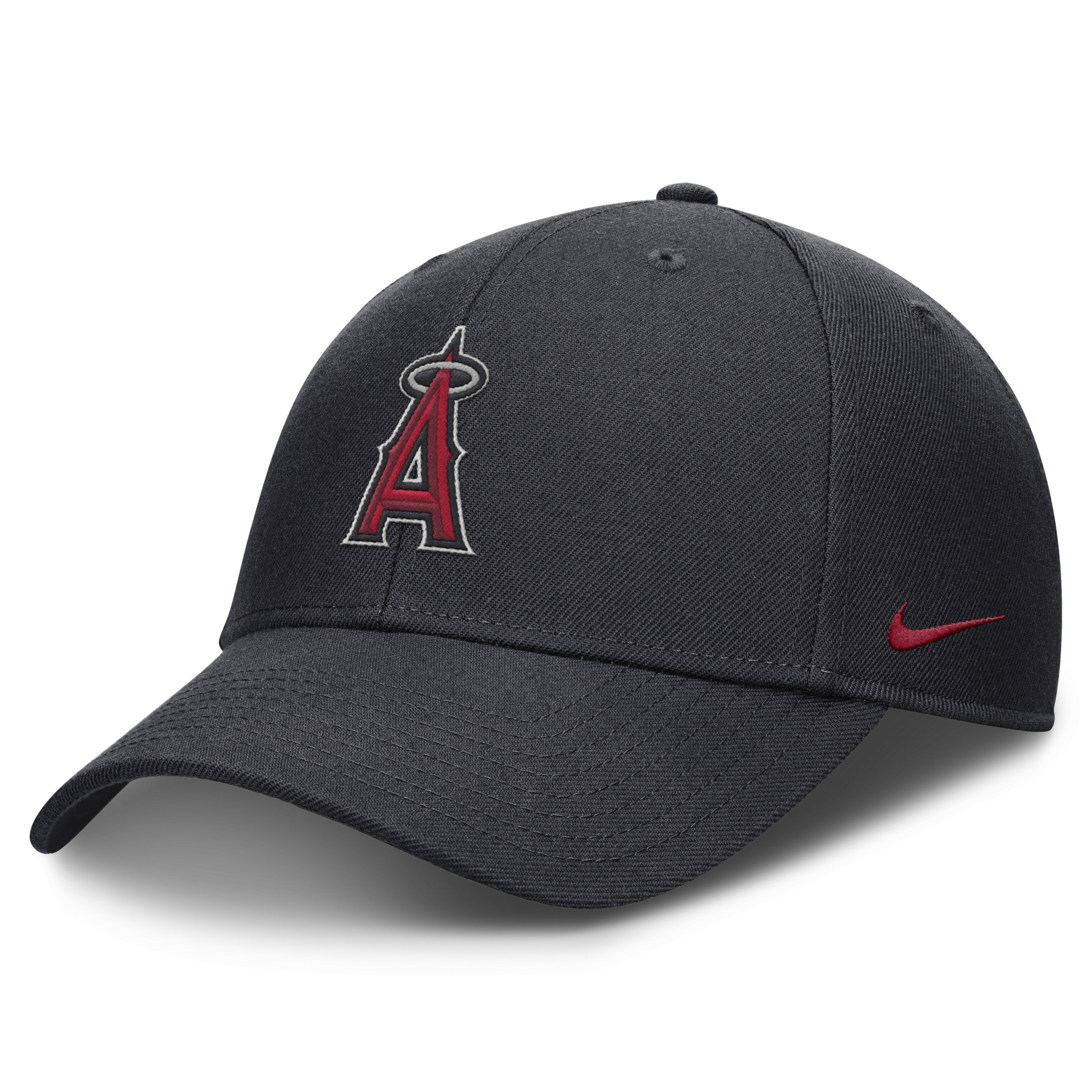 Nike Navy Los Angeles Angels Evergreen Club Performance Adjustable Hat In Blue