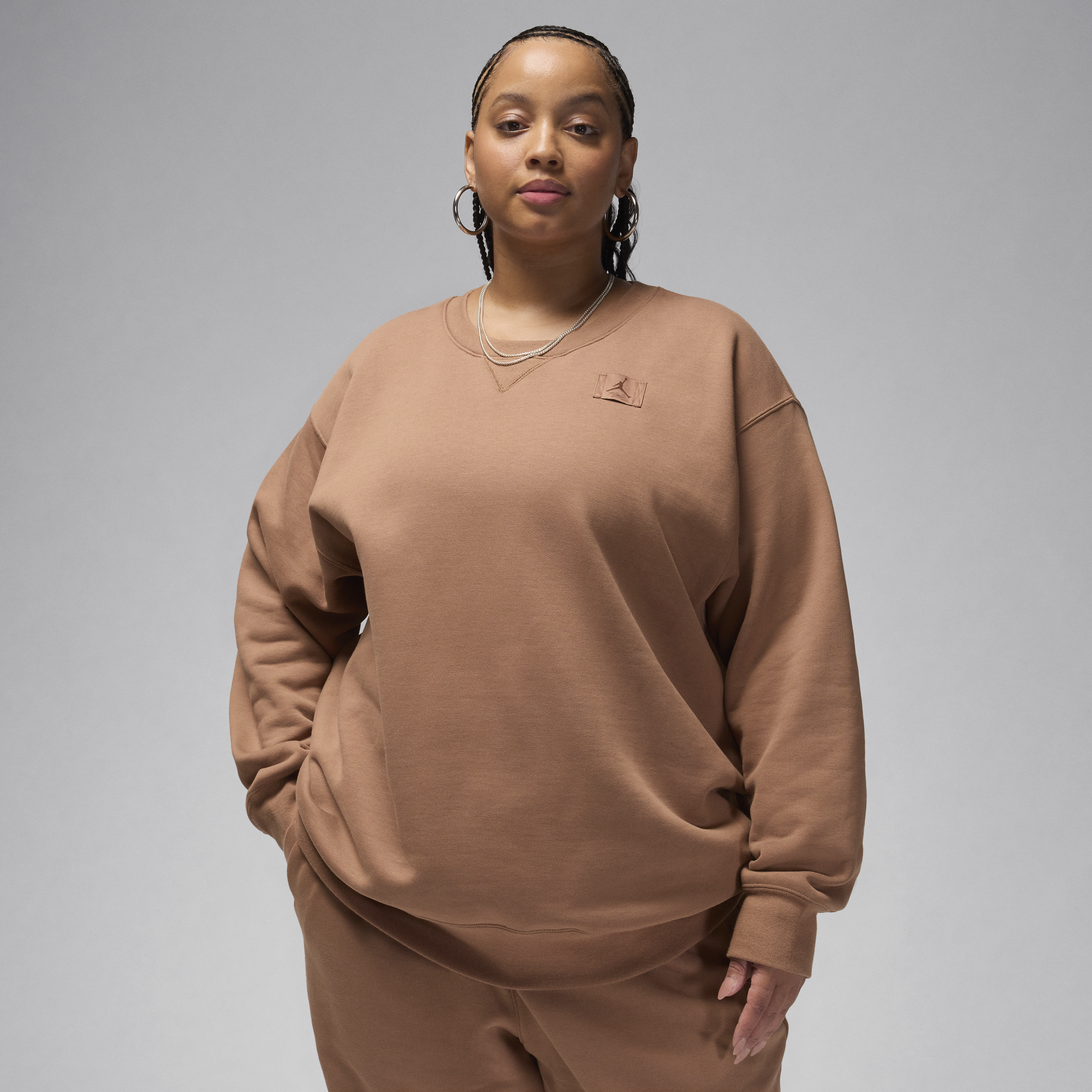 JORDAN WOMEN'S FLIGHT FLEECE CREW-NECK SWEATSHIRT (PLUS SIZE) 1015567342