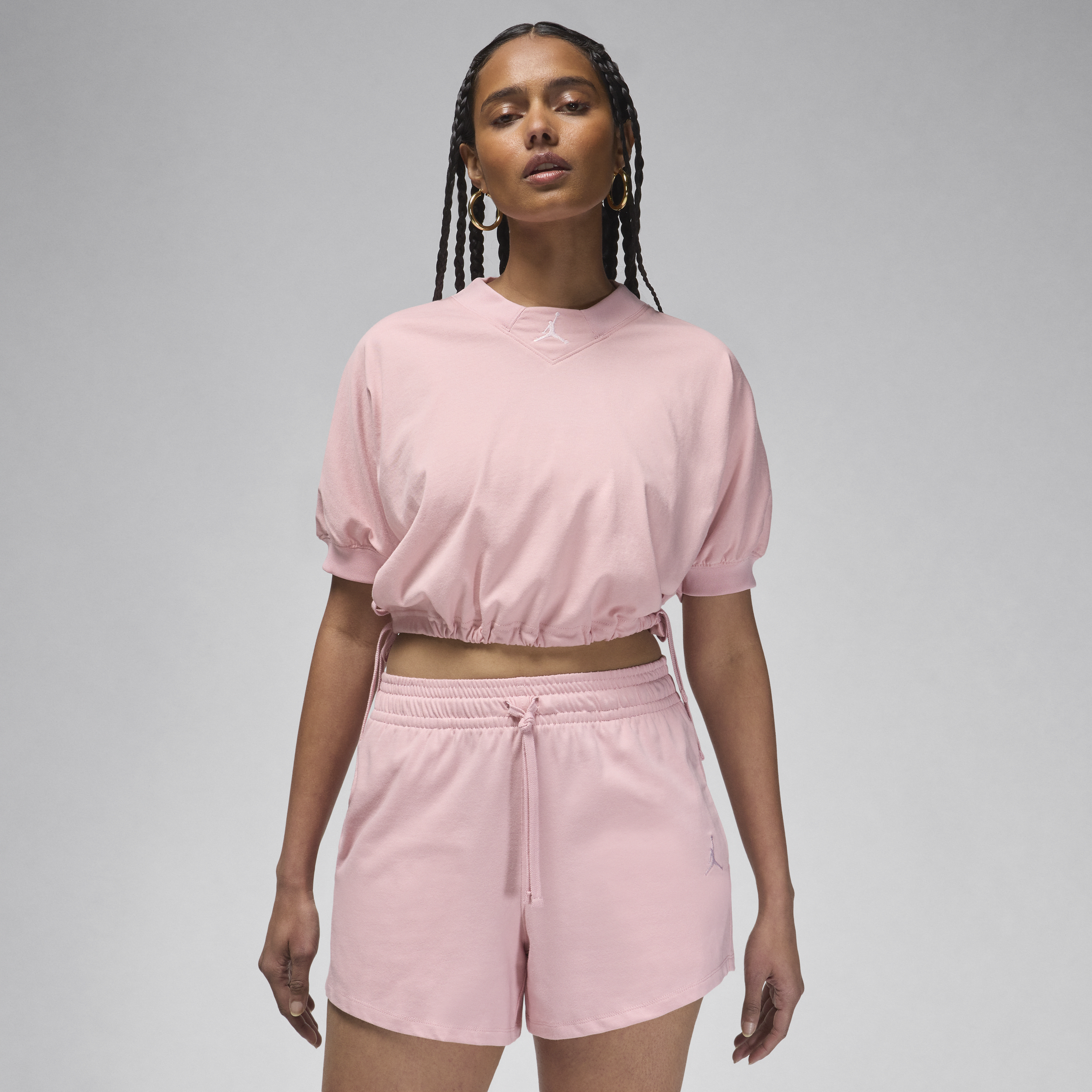 Shop Jordan Women's  Knit Cropped Top In Pink