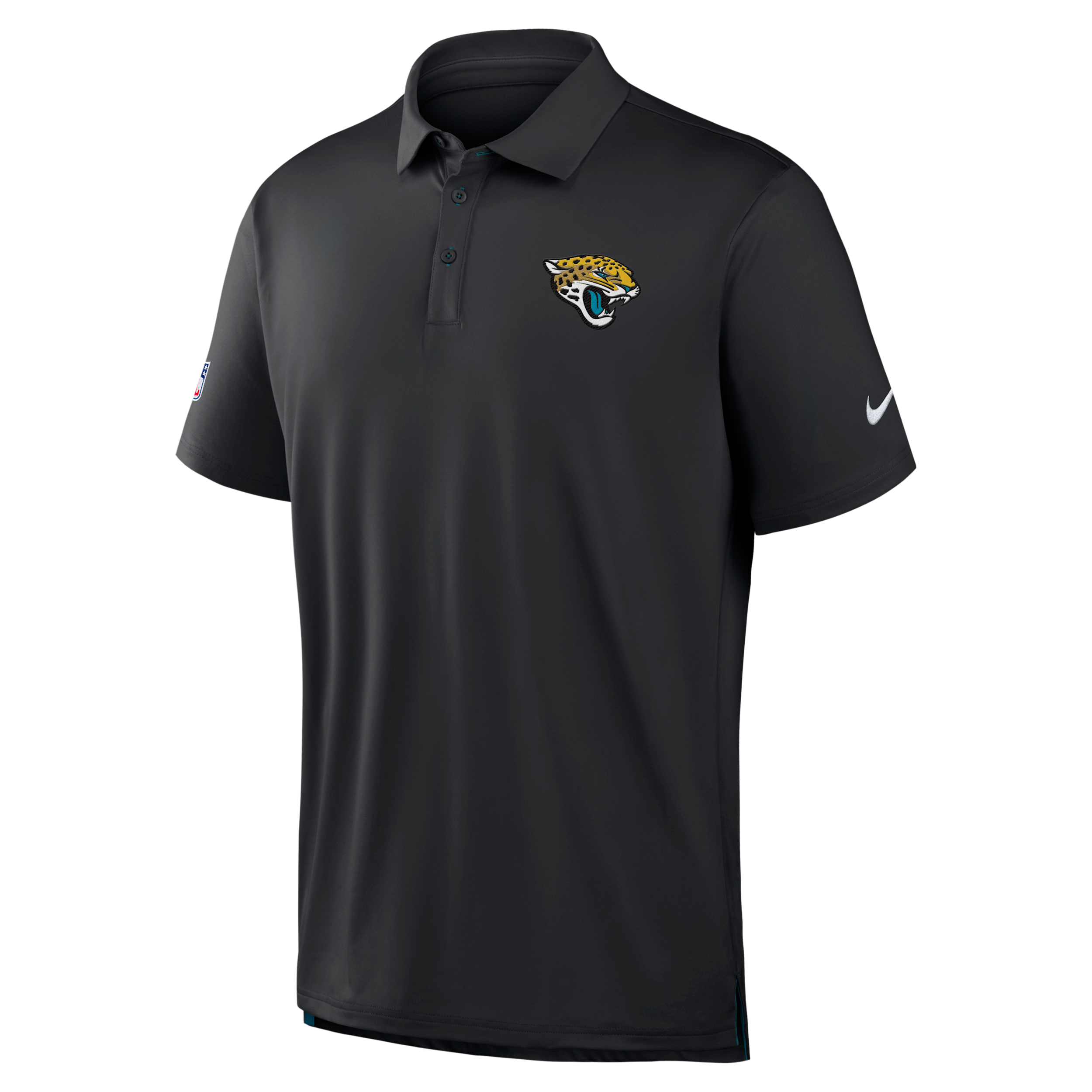 Nike Men's Black Jacksonville Jaguars Sideline Powerful Blocking Dri-fit Tour Polo Shirt - Black