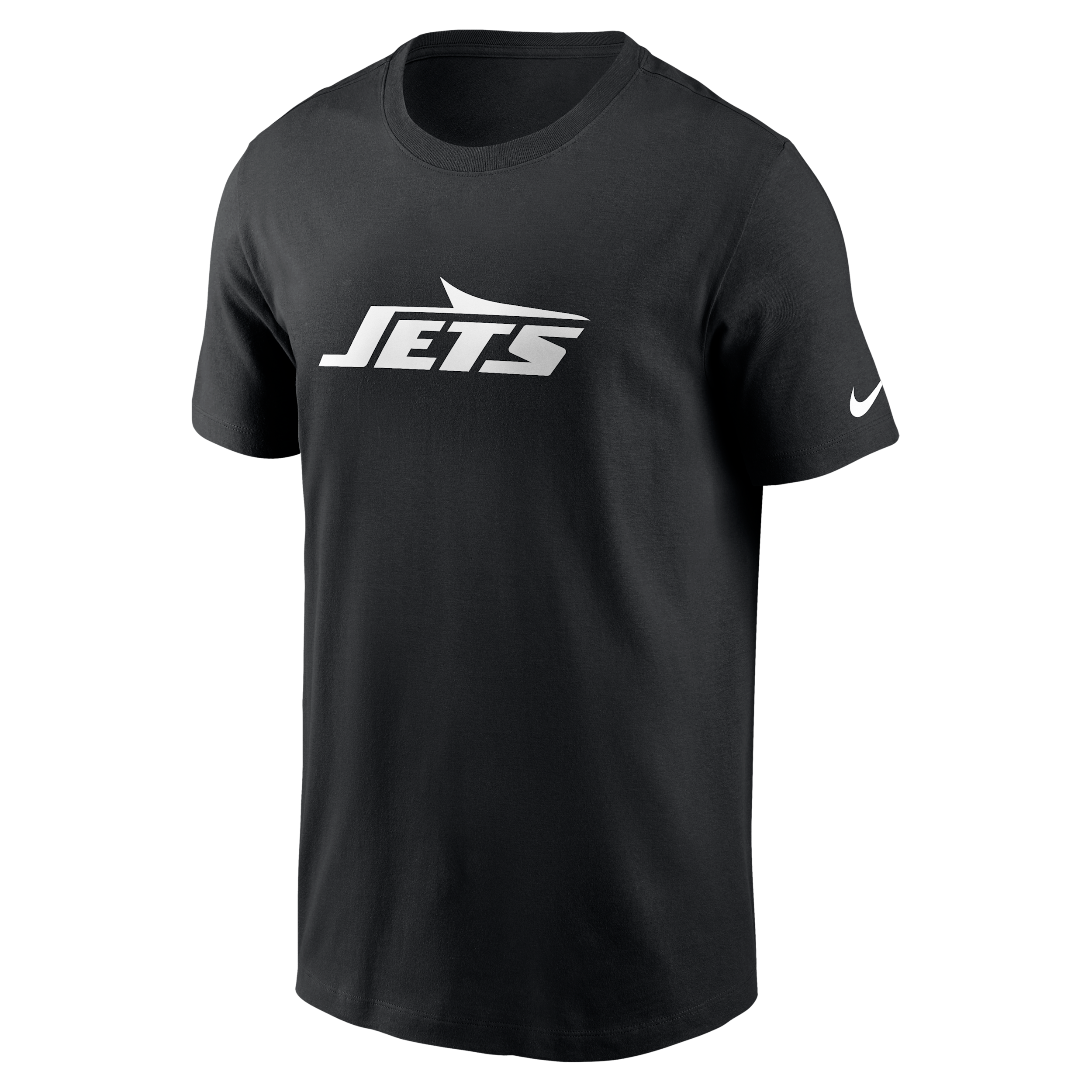 New York Jets Logo Essential Nike Men's NFL T-Shirt in Black | N19900A72-UXR