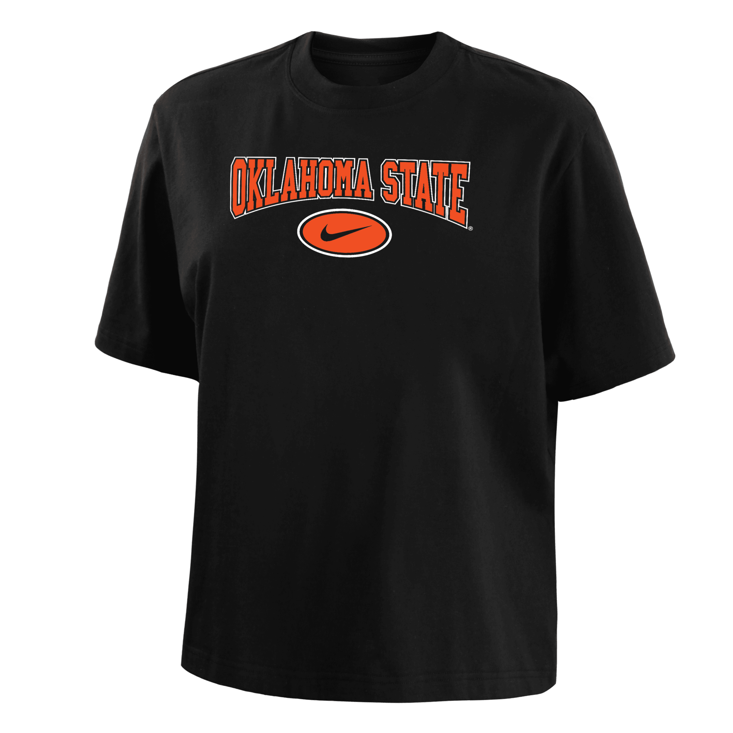 Nike Oklahoma State  Women's College Boxy T-shirt In Black