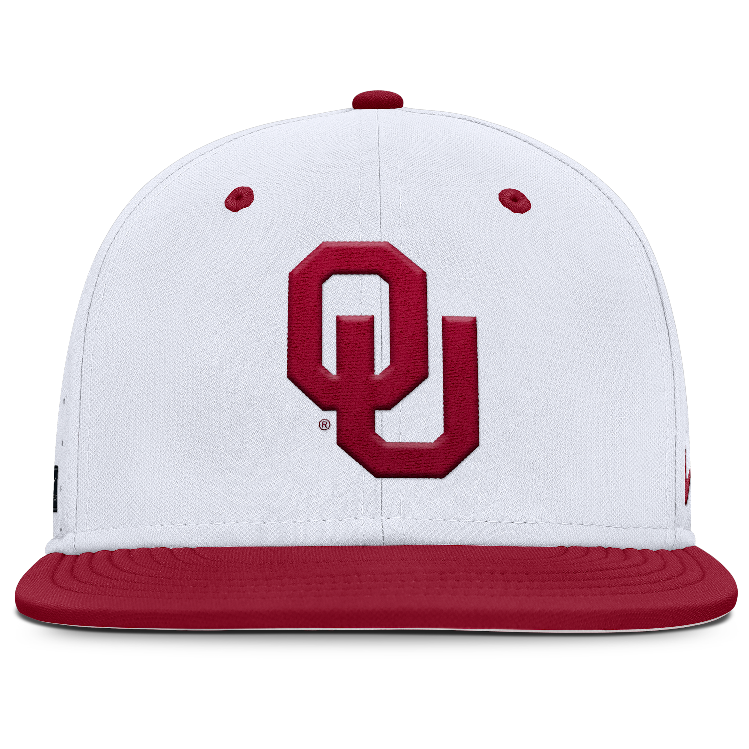 Nike Oklahoma Sooners Dugout True Menâs  Men's Dri-fit College Fitted Hat In White
