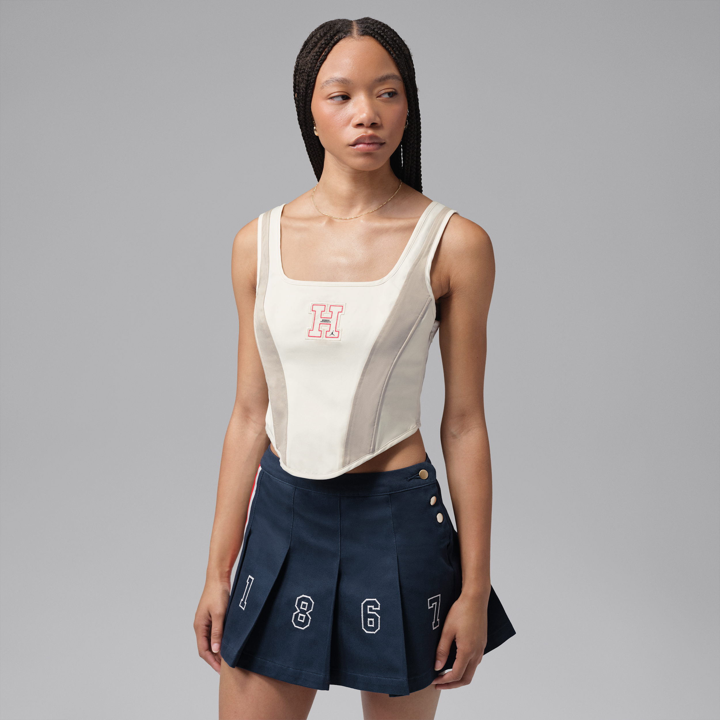 Women's Jordan Flight x Howard University Corset in White | JA5679-133