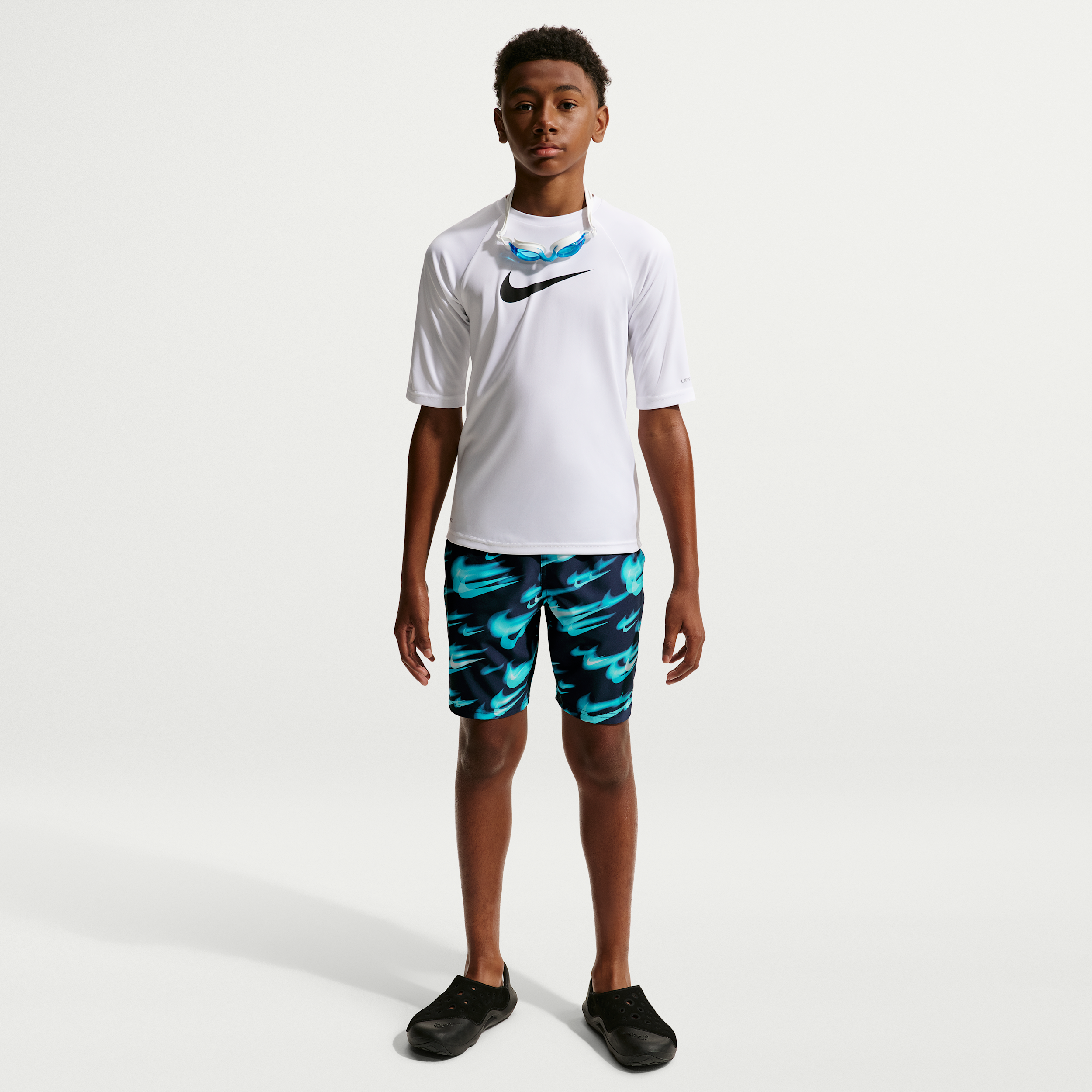 Nike Swim Breaker Big Kids' (Boys') 7" Boxer Volley Short in Blue | NESSG820-400