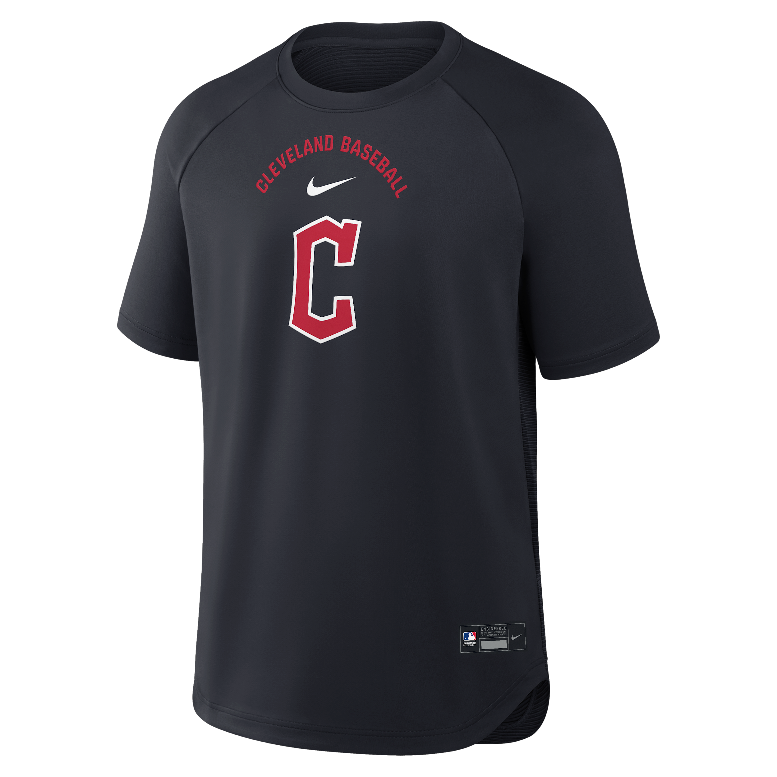 Cleveland Guardians Authentic Collection Batting Practice Pregame Nike Men's Dri-FIT MLB Top in Blue | 04HG11L5GUA-7DX