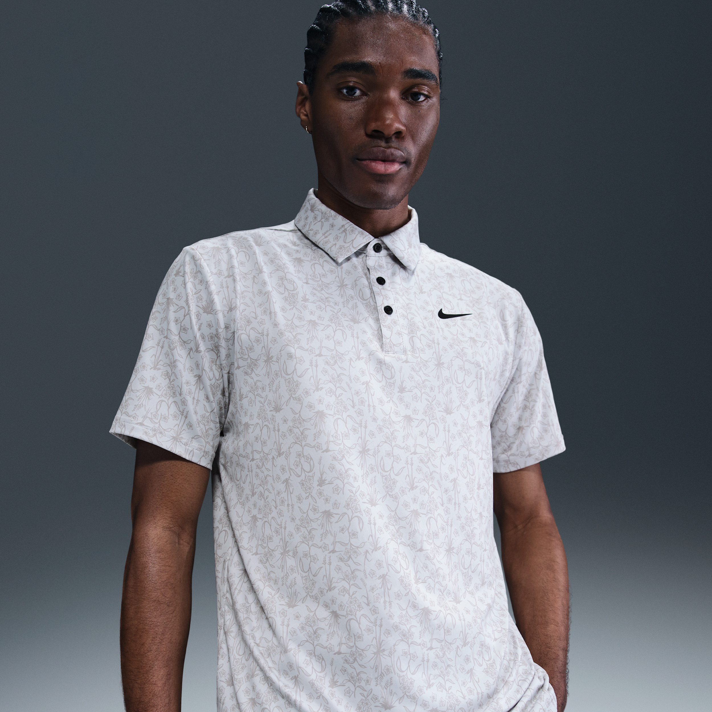 Nike Men's Tour Dri-fit Golf Polo In Grey