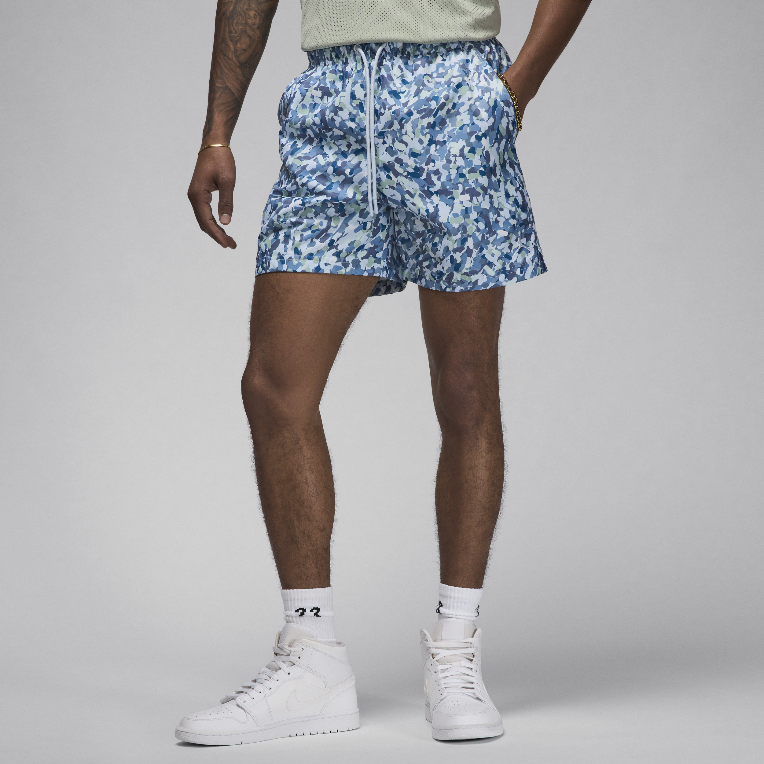 Shop Jordan Men's  Essentials Poolside Shorts In Blue